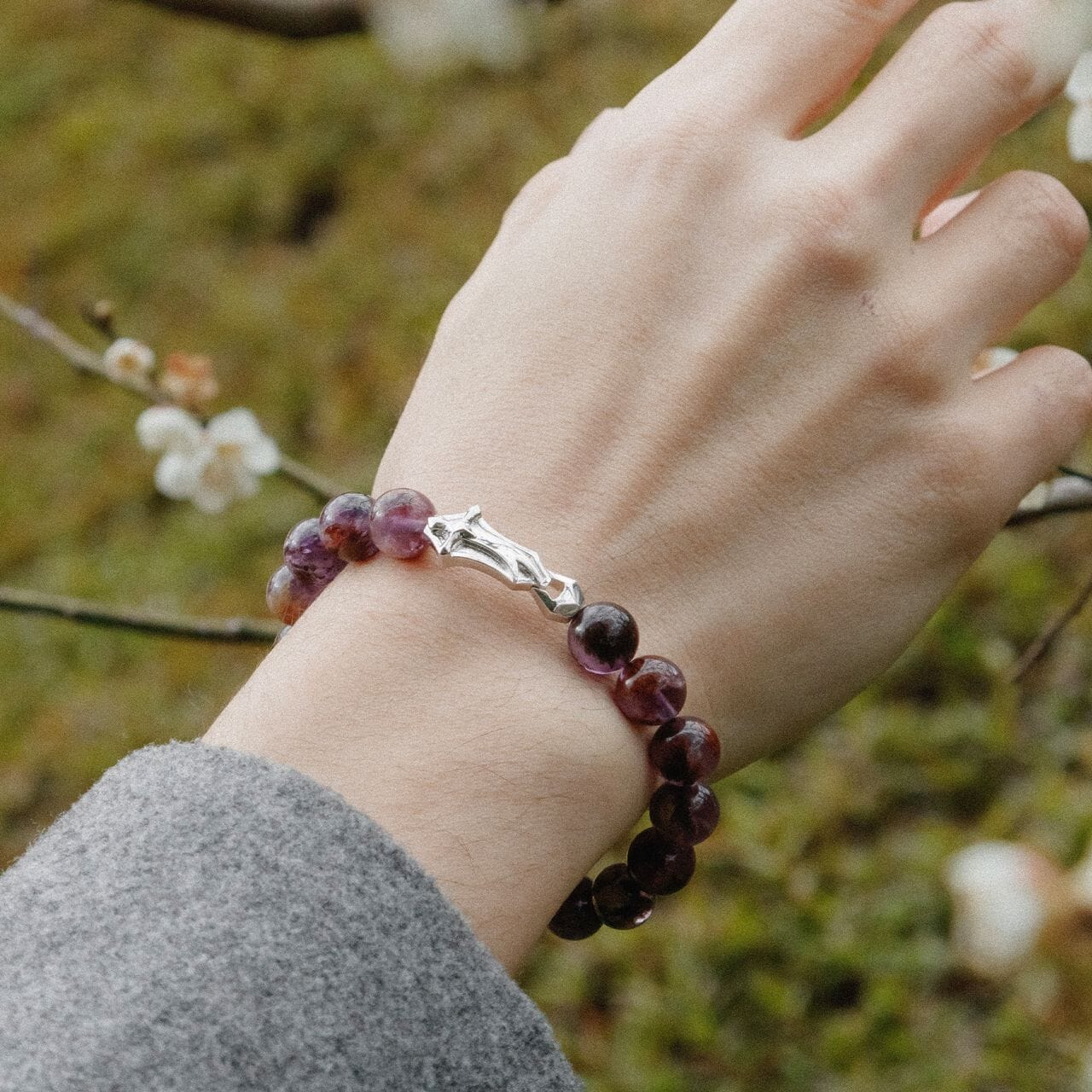Zulfiqar Sword Bracelet Purple Phantom Quartz ブレスレット AWNL