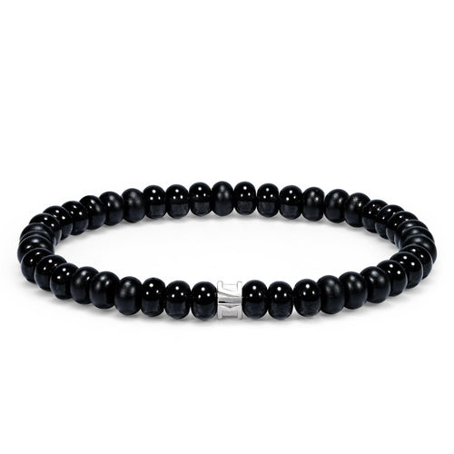 Rune Rondelle Bracelet Onyx ブレスレット AWNL XS