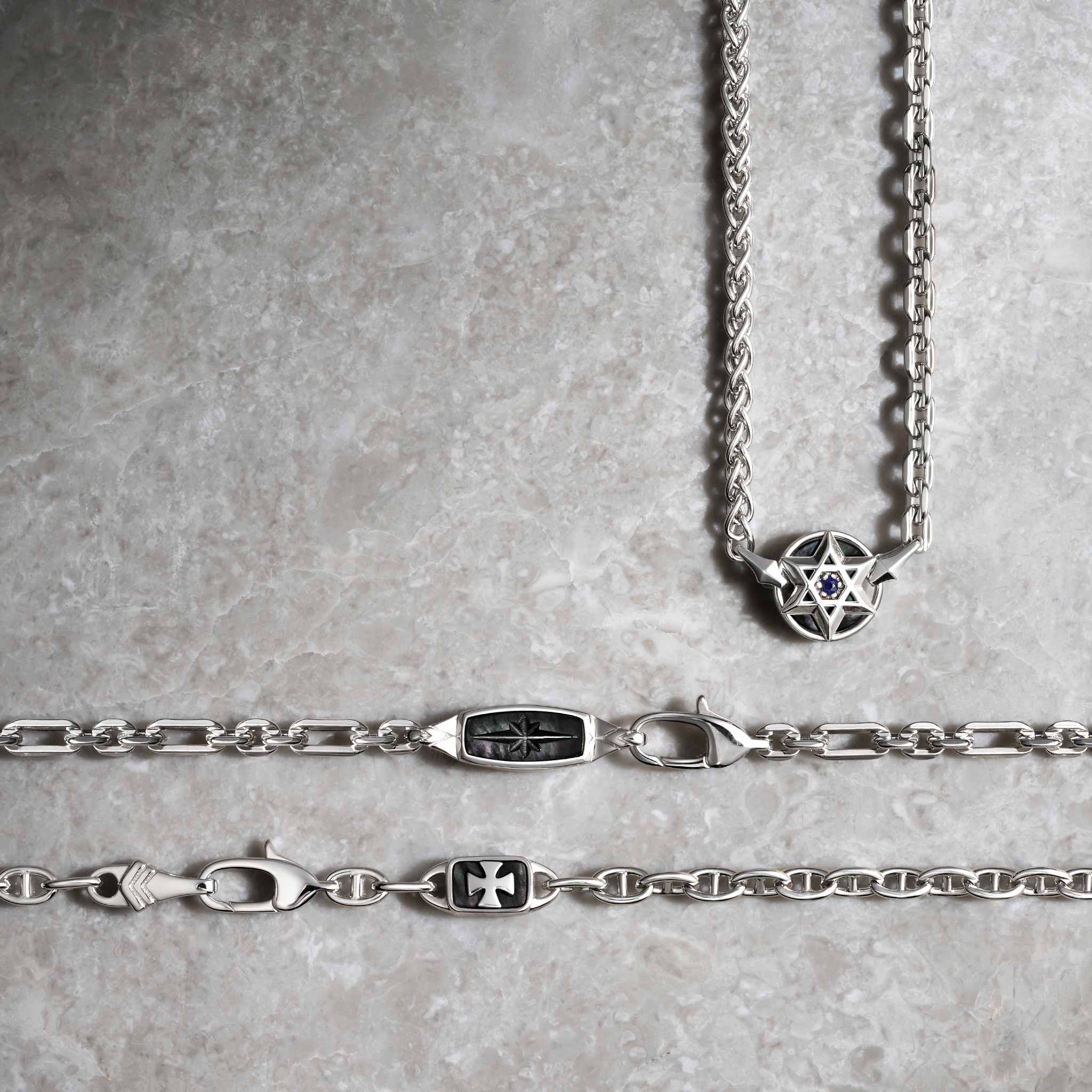 黒蝶貝 シグマ十字 ネックレス ネックレス AWNL