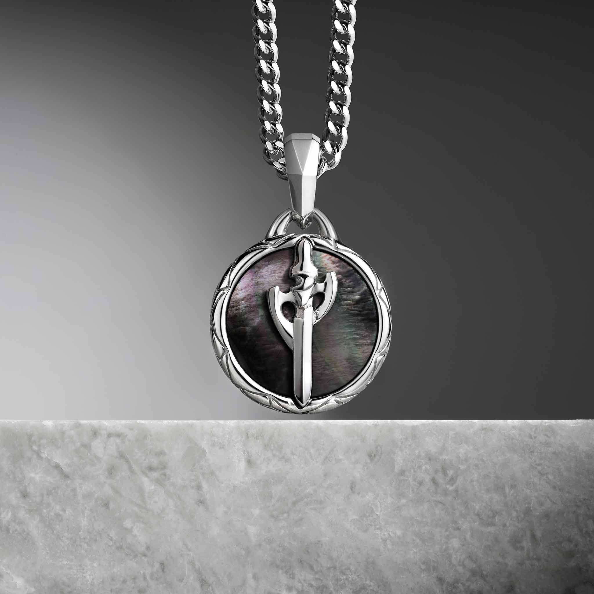 黒蝶貝 勇士の剣 ネックレス ネックレス AWNL