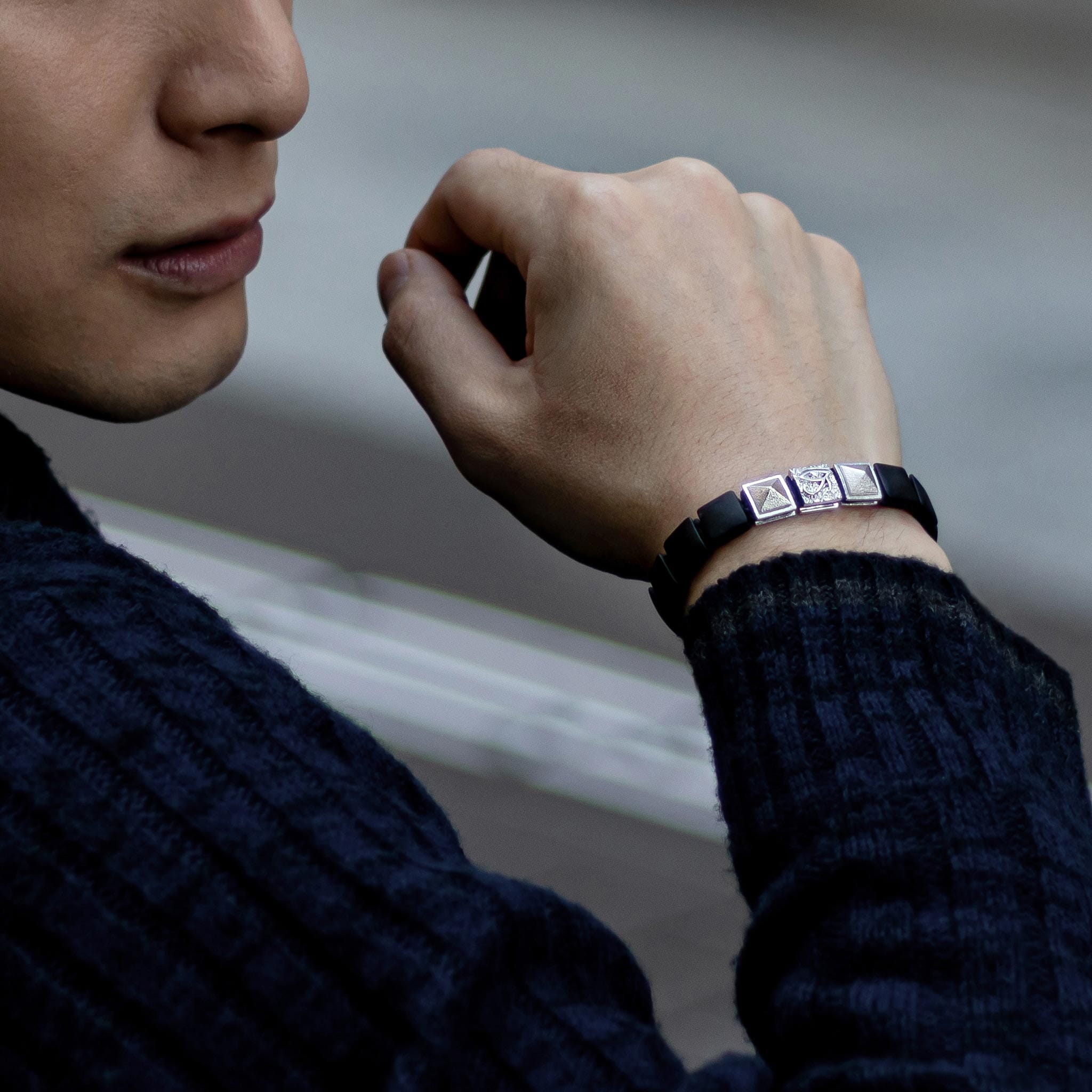 Horus Eye Magnetic Bracelet Onyx(コピー) ブレスレット AWNL