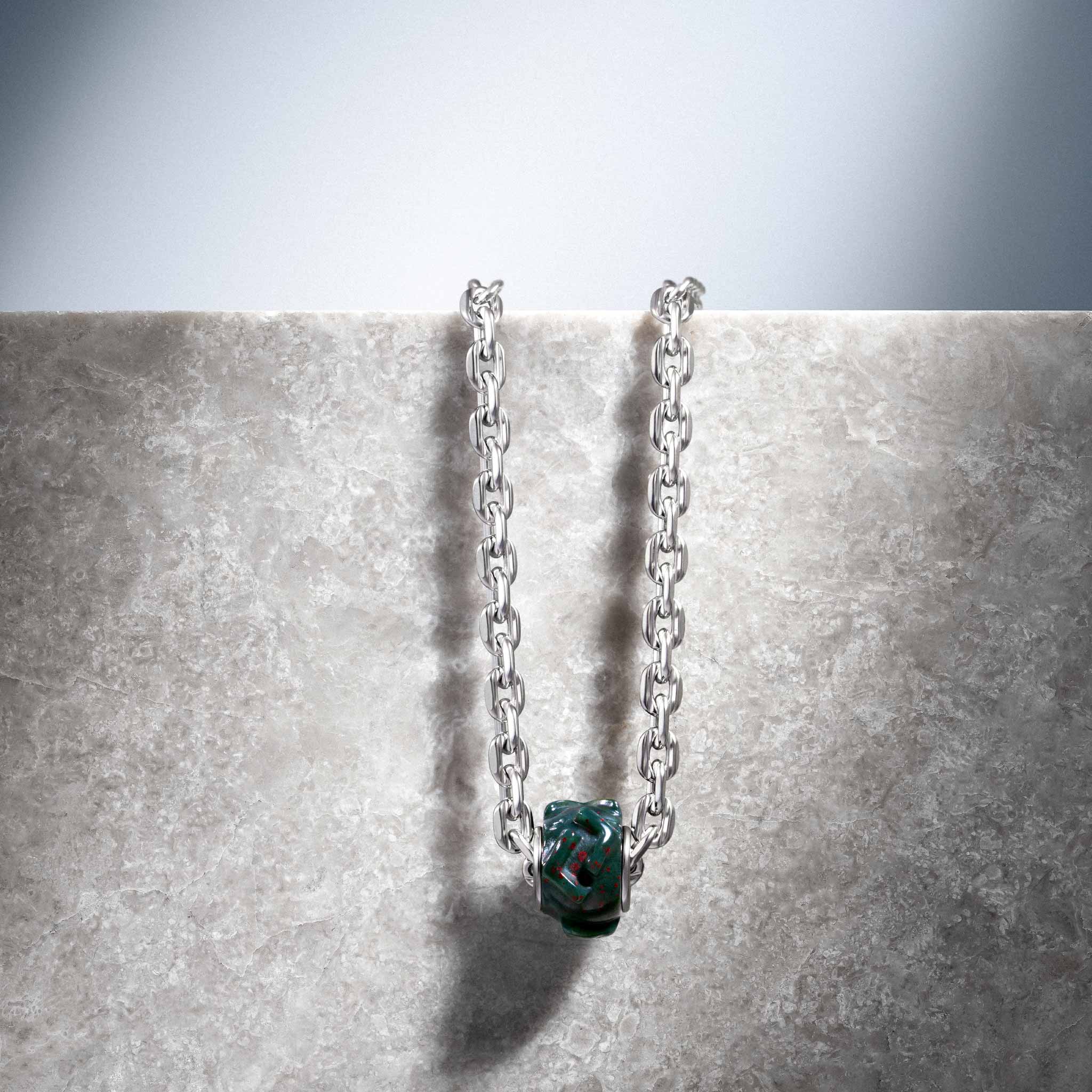 ブラッドストーン ルーン 初光 ネックレス ネックレス AWNL