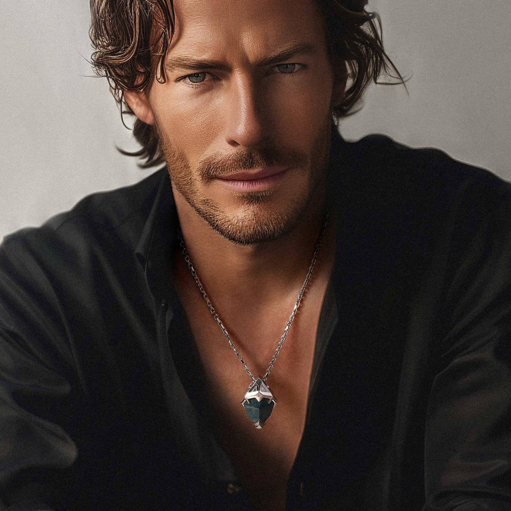 ブラッドストーン ウォリアー ルーン ネックレス ネックレス AWNL