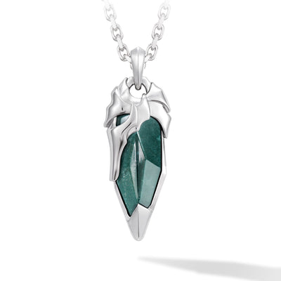 Nordic Helm Necklace Bloodstone