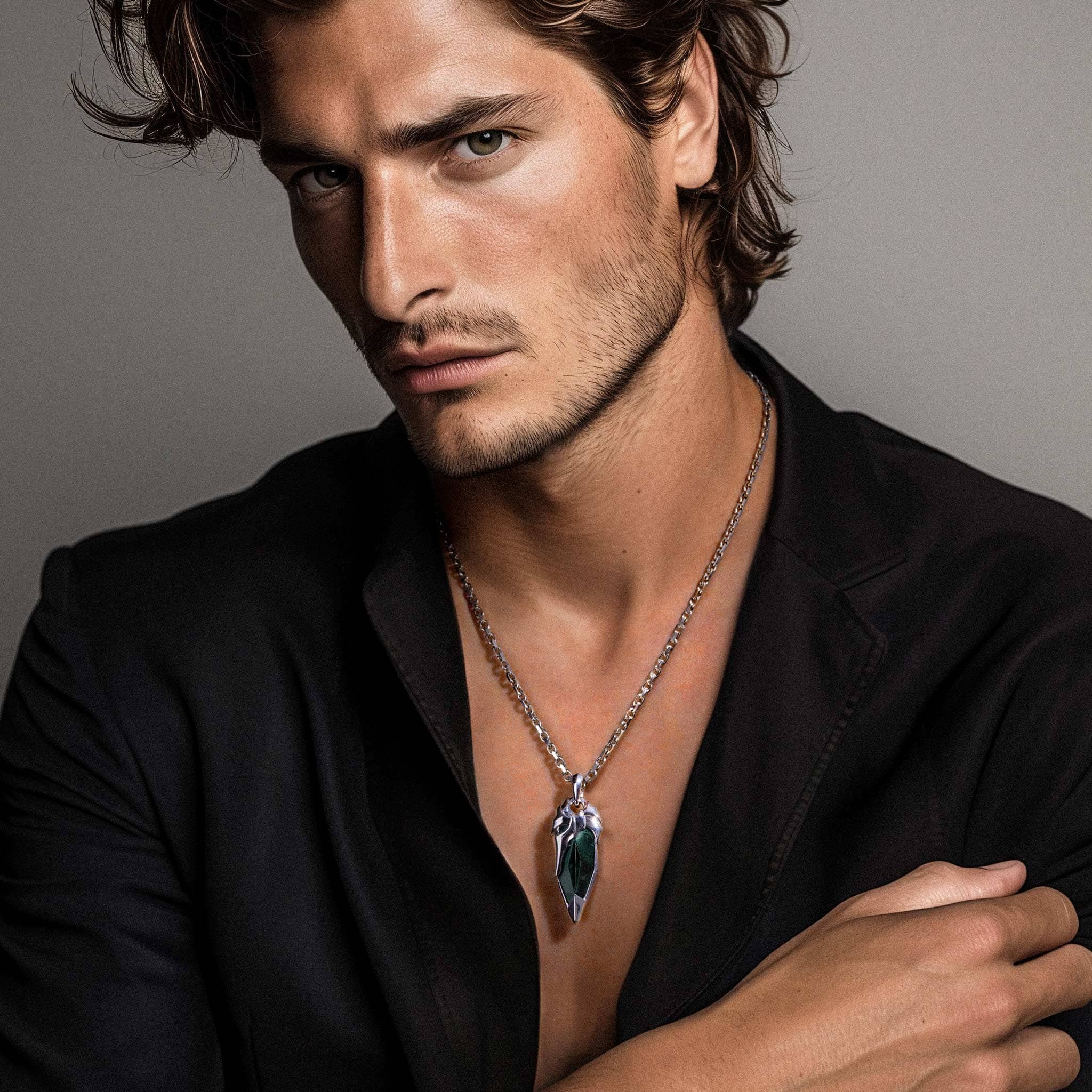 ブラッドストーン ヘルメット ネックレス ネックレス AWNL