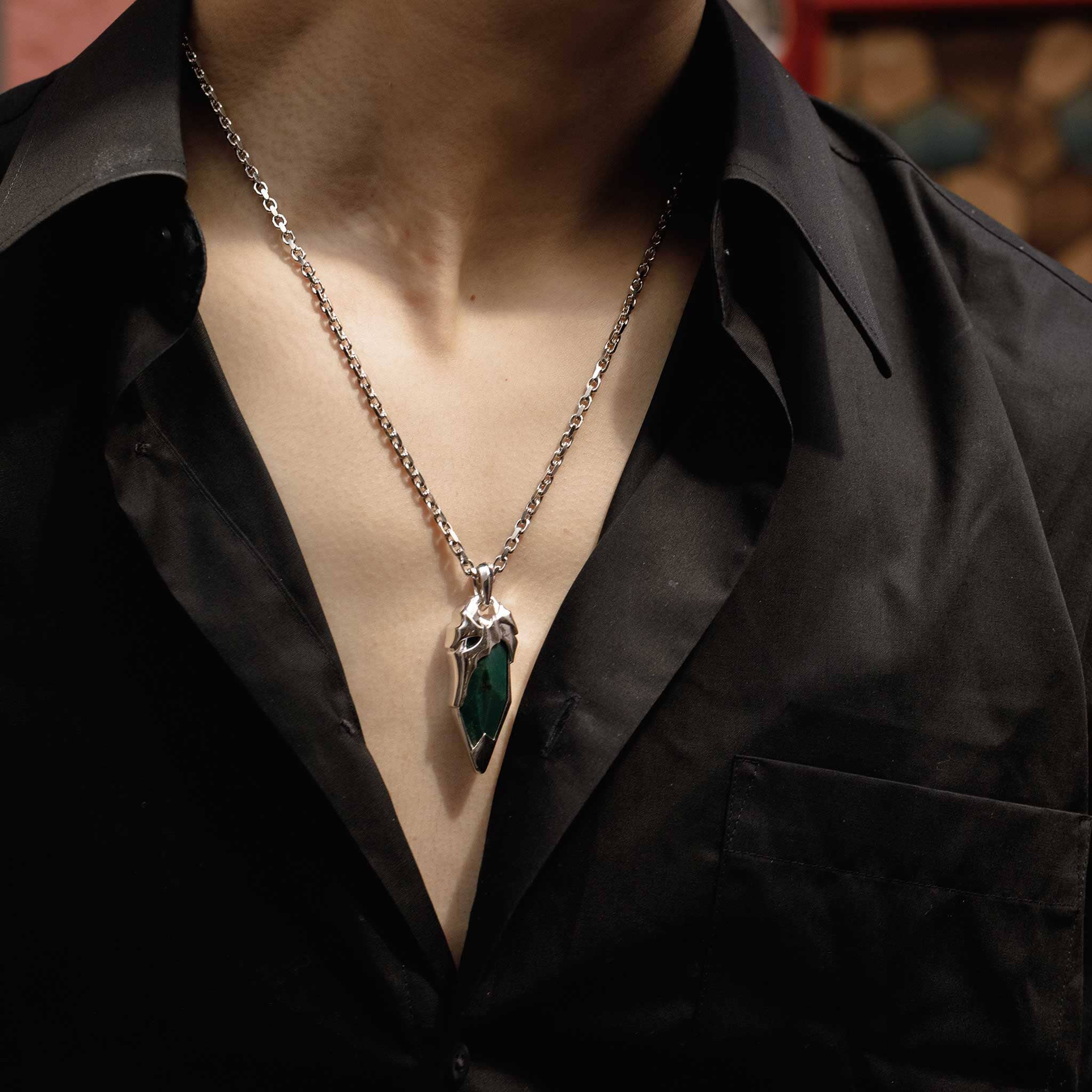 ブラッドストーン ヘルメット ネックレス ネックレス AWNL