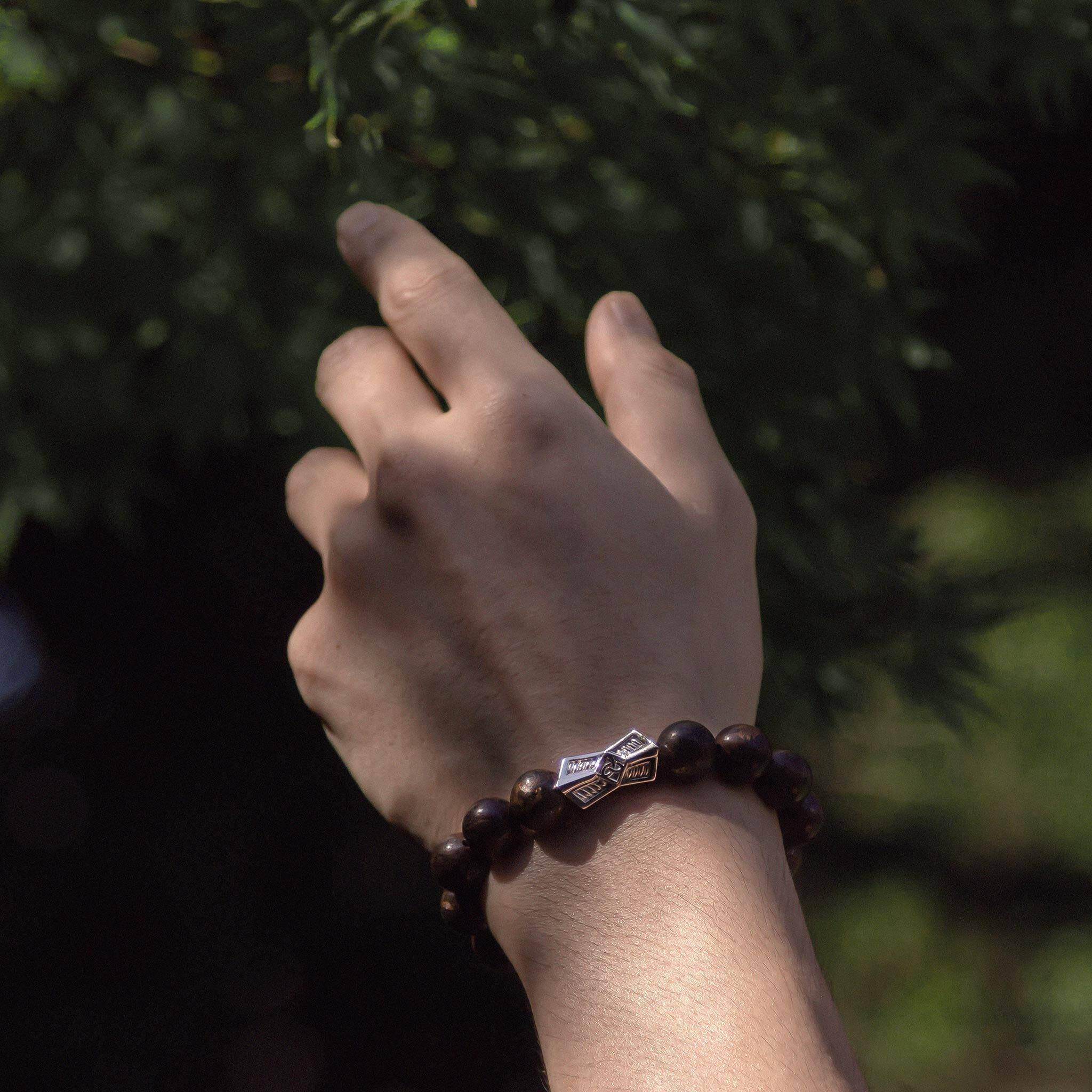 古銅輝石 ルーン ケルト結び ブレスレット - 天然石&隕石ジュエリーショップ - AWNL Japan