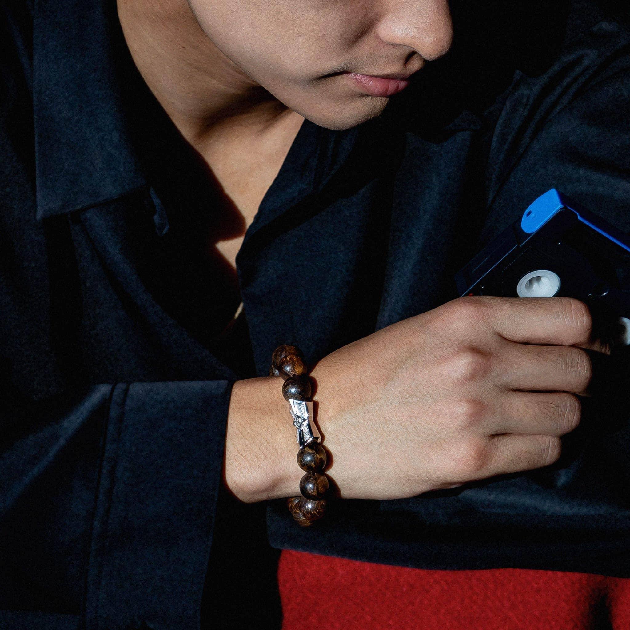 古銅輝石 ルーン ケルト結び ブレスレット - 天然石&隕石ジュエリーショップ - AWNL Japan