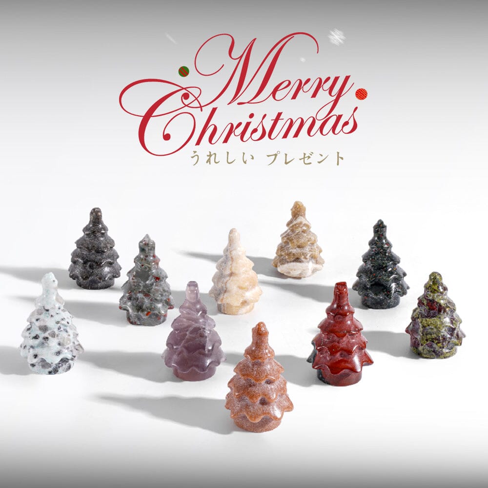 天然石【新品】クリスマス置物セット ツリー&トナカイ&プレゼントBOX★合計７点 楽天市場】7点セット クリスマスオーナメント 置物 デコレーション