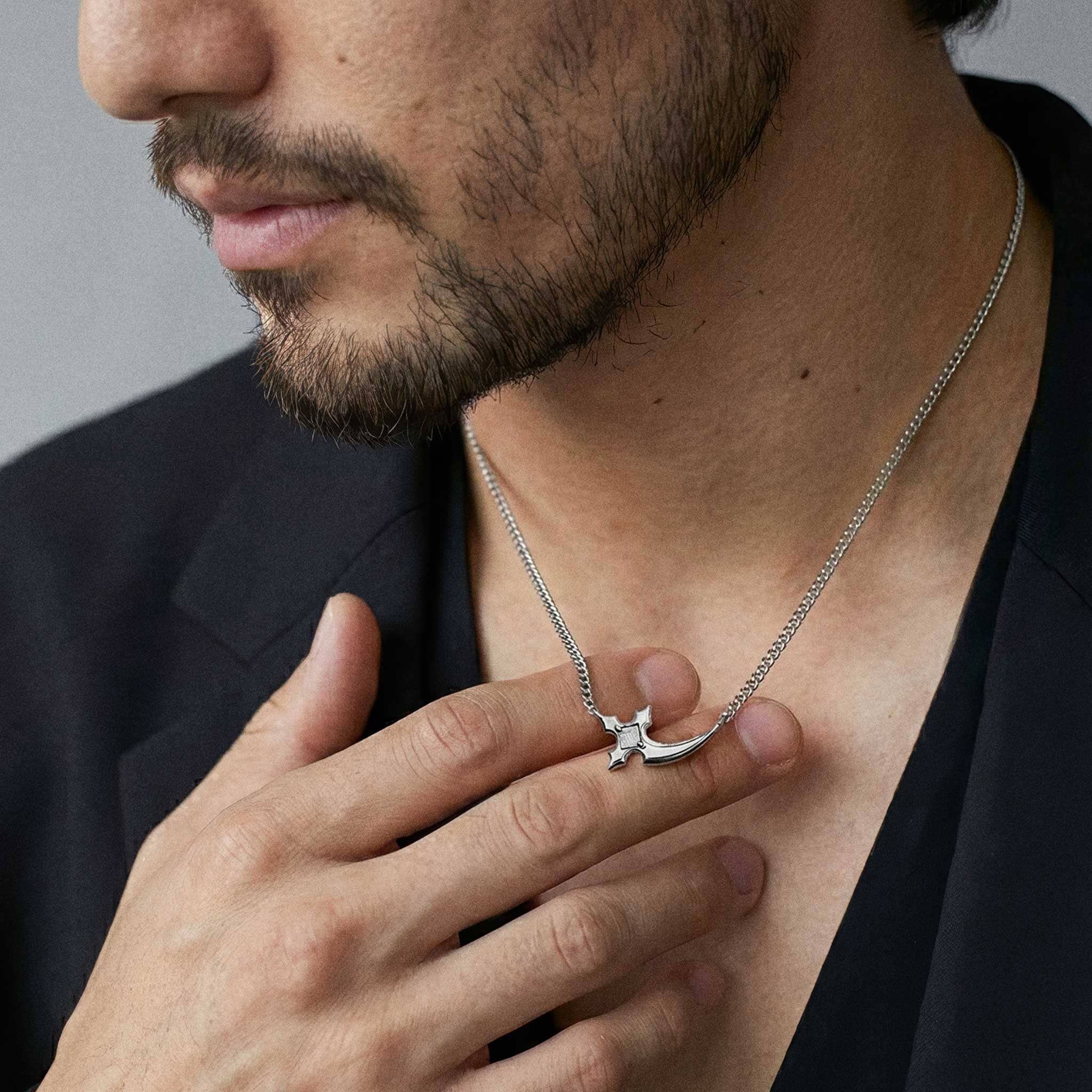 Dagger Axe Curb Necklace Meteorite ネックレス AWNL