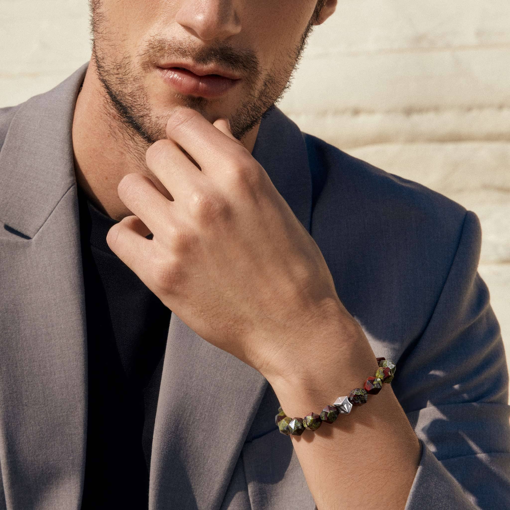 ドラゴンブラッドジャスパー 汗血戦士 ルーン ブレスレット ブレスレット AWNL