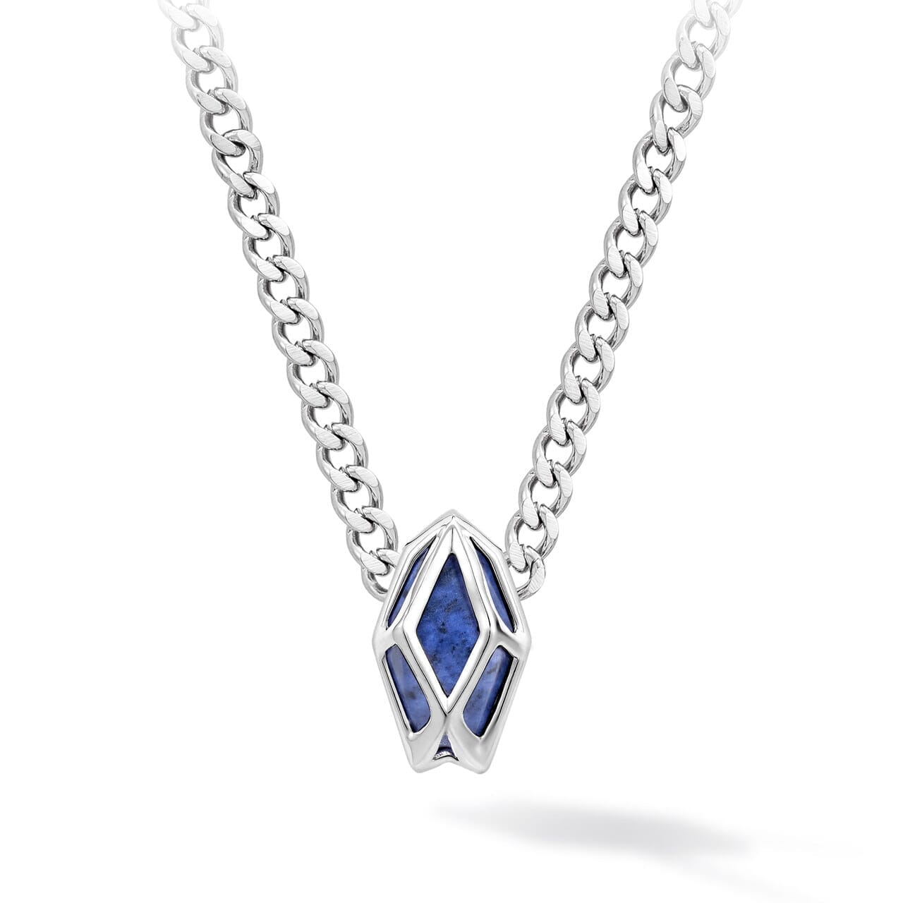 デュモルチェライト セレスティーノ ミニ ネックレス ネックレス AWNL Silver Set 55cm