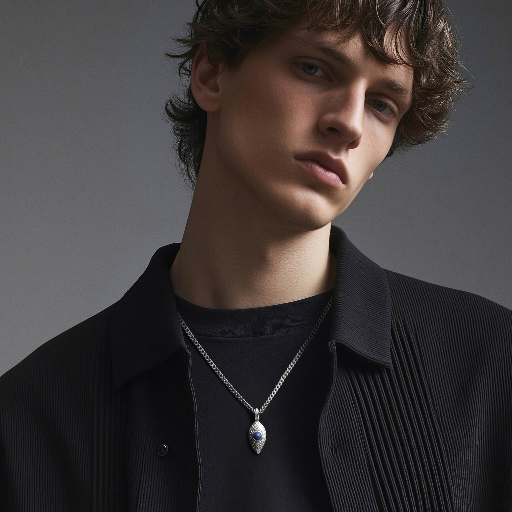 デュモルチェライト ルーン ケルトノット ネックレス ネックレス AWNL