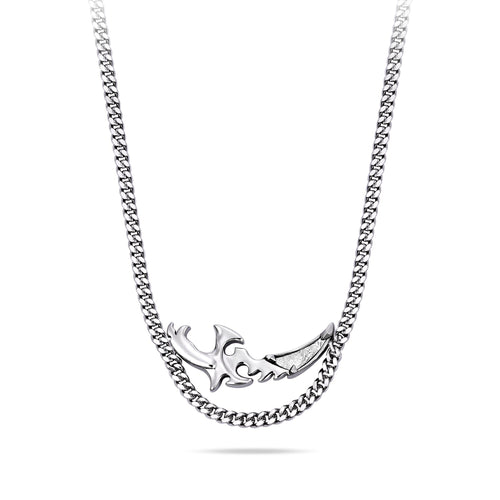 Rime Blade Curb Necklace Meteorite ネックレス AWNL 50cm