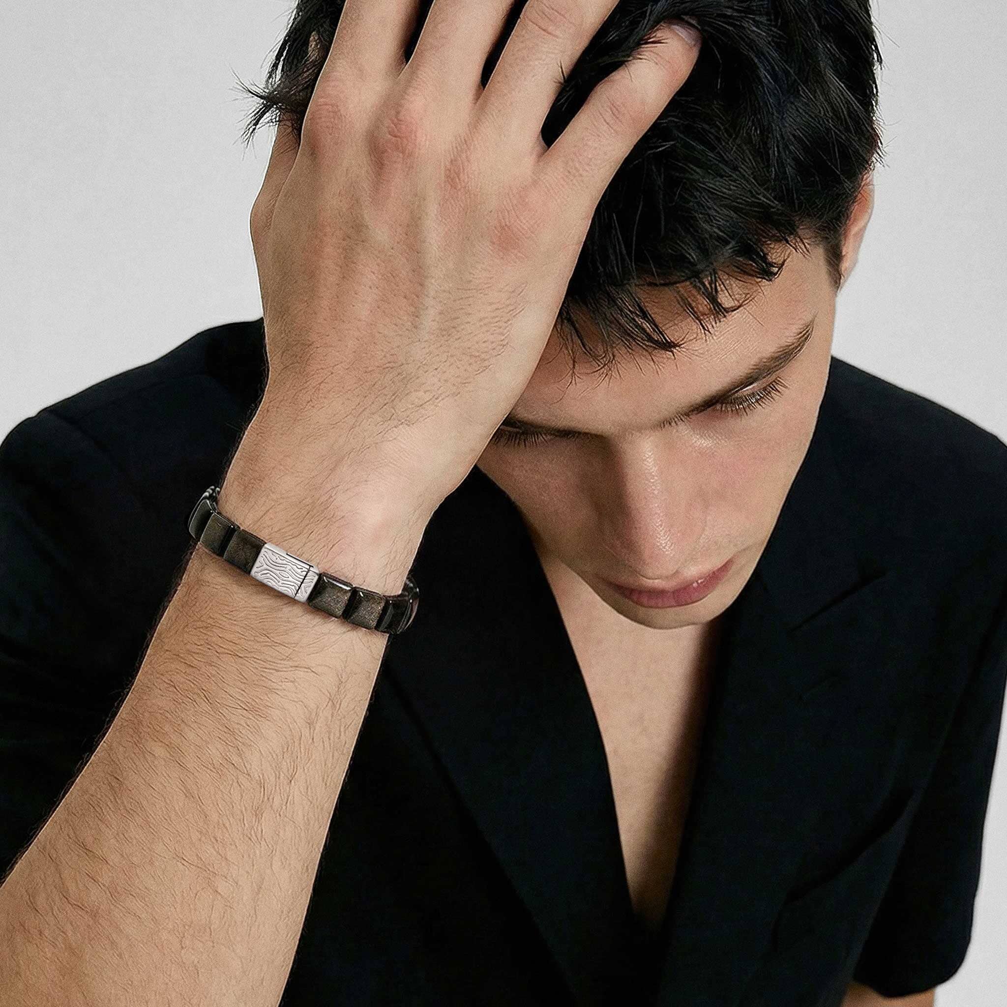 Genbu Mag-lock Bracelet Golden Obsidian AWNL