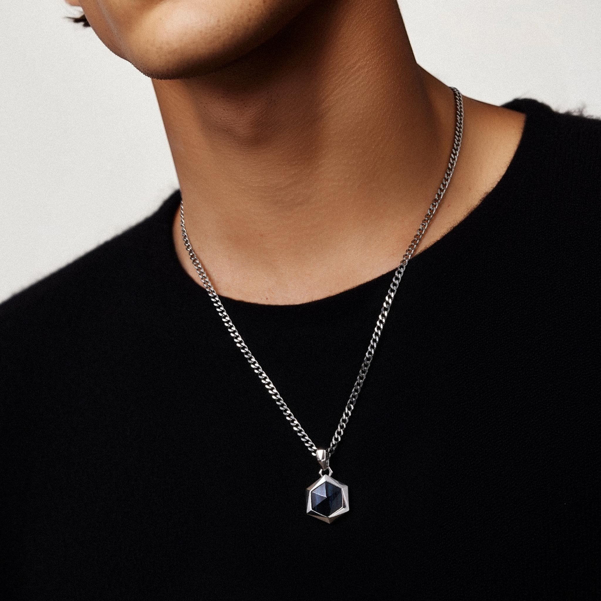 ホークアイ 六角 ネックレス ネックレス AWNL