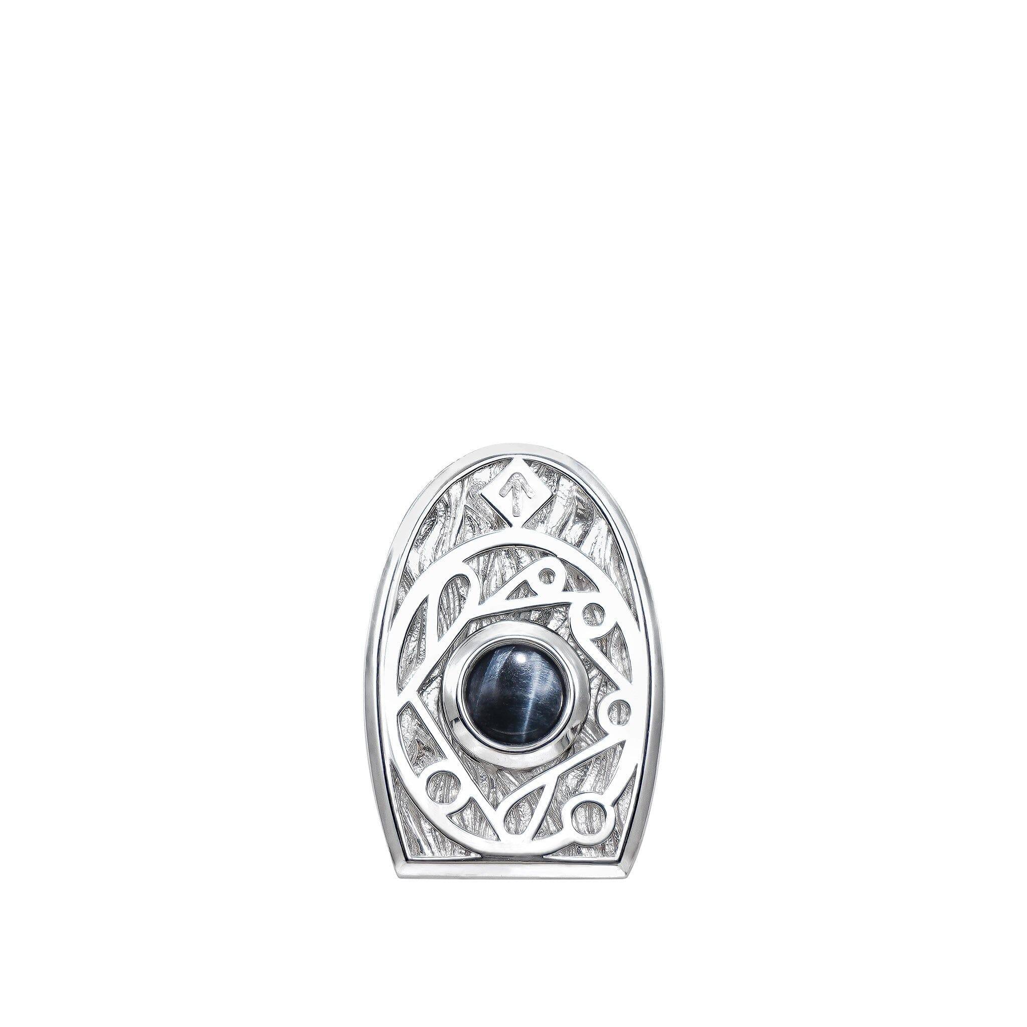 ホークアイ ルーン 盾形 ネックレス - 天然石&隕石ジュエリーショップ - AWNL Japan