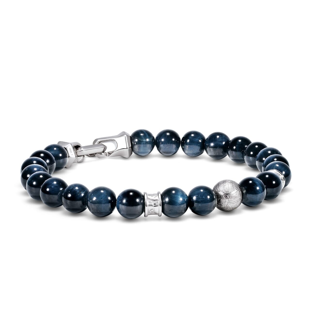 隕石&ホークアイ ルーン ブレスレット 6mm ブレスレット AWNL