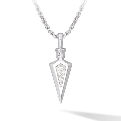 Rune Arrowhead Necklace Meteorite