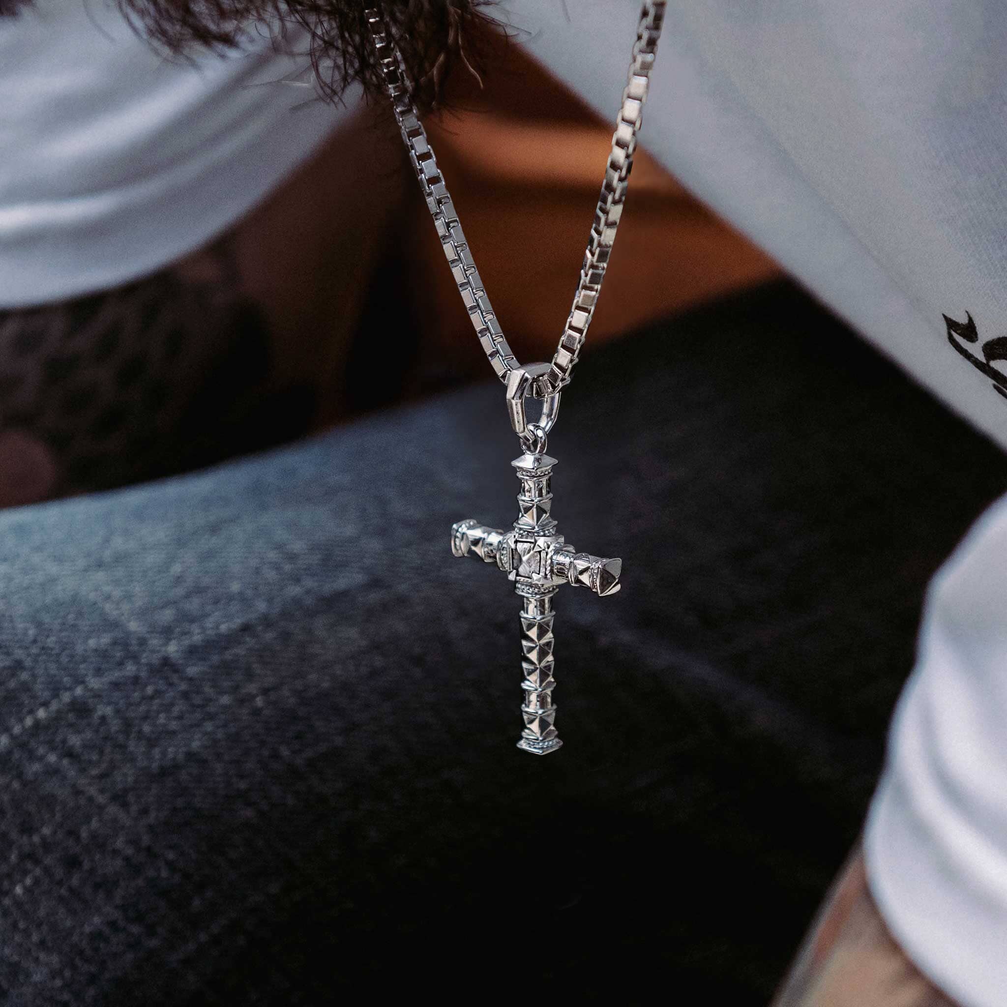 隕石 クロス ネックレス ネックレス AWNL