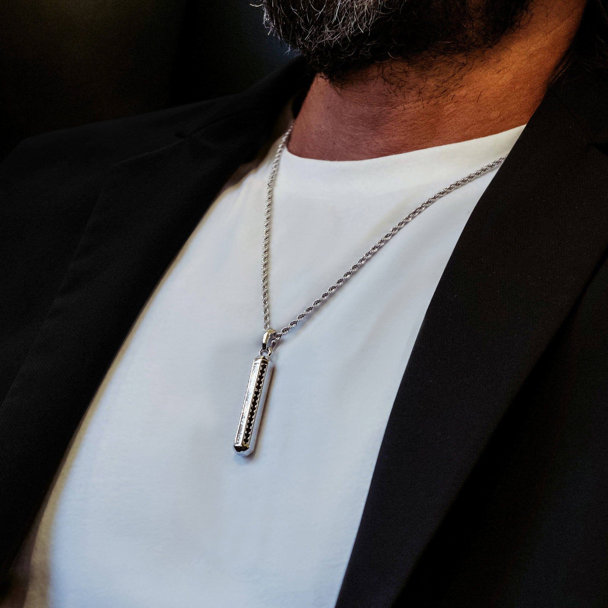 隕石 八角柱 ネックレス - 天然石&隕石ジュエリーショップ - AWNL Japan