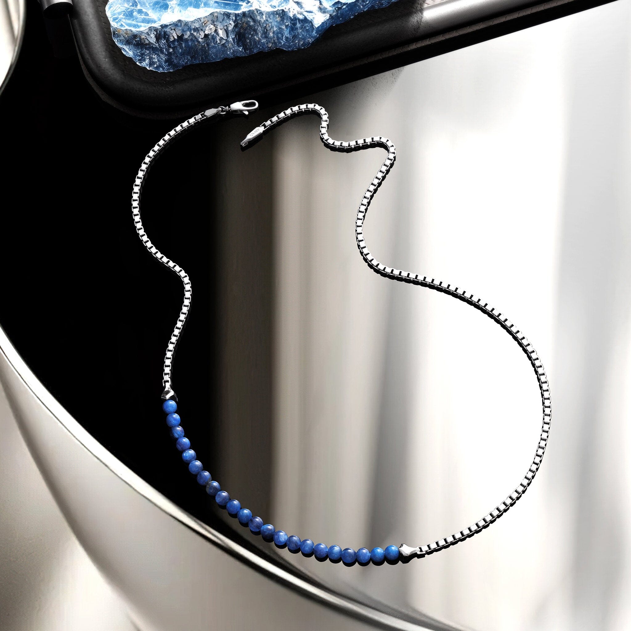 カイヤナイト ハーフ ベネチアンチェーン ネックレス ネックレス AWNL