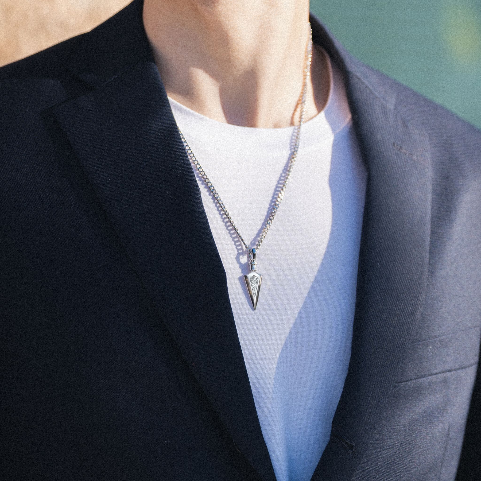 Rune Arrowhead Necklace Meteorite ネックレス AWNL