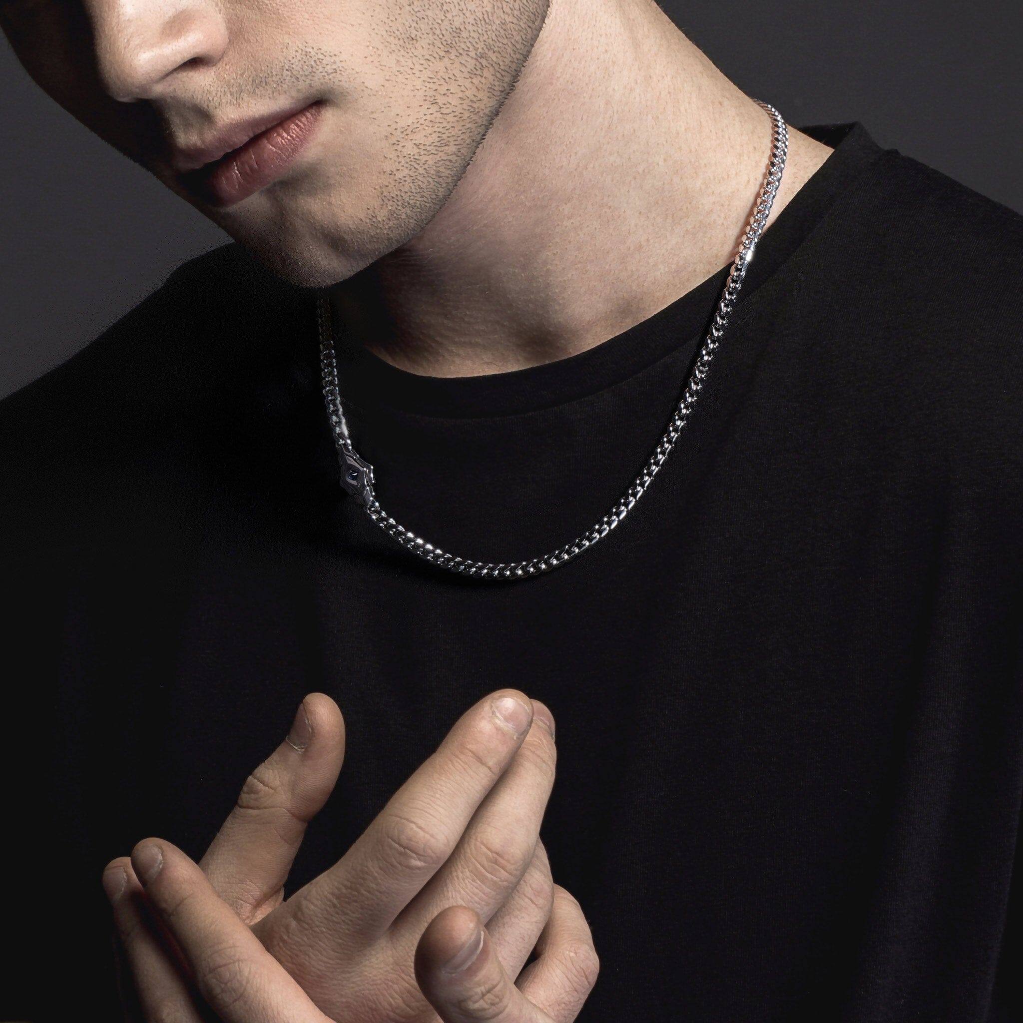 サファイア セイロン チェーン ネックレス - 天然石&隕石ジュエリーショップ - AWNL Japan