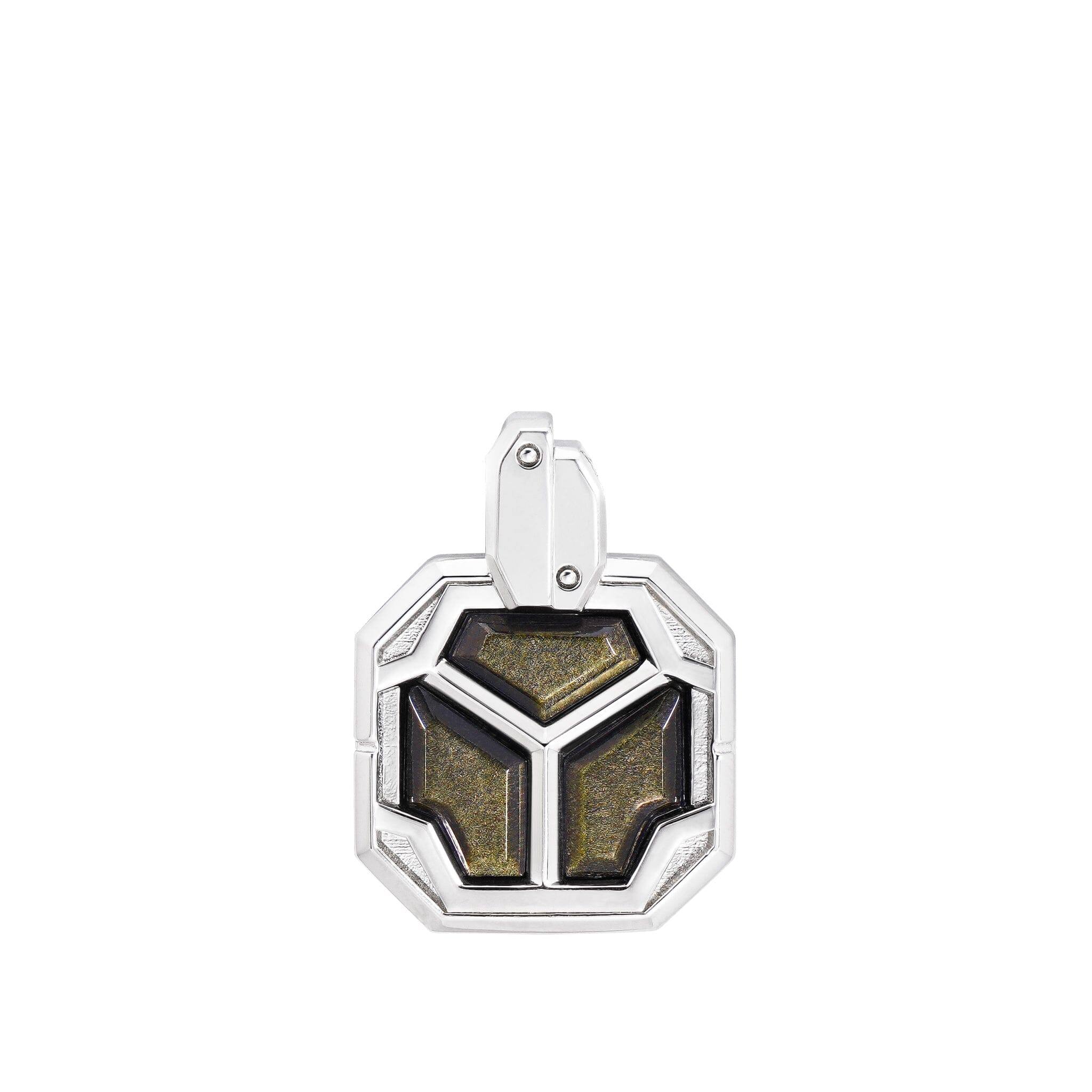 ゴールデン オブシディアン 宇宙のキャビン ネックレス - 天然石&隕石ジュエリーショップ - AWNL Japan