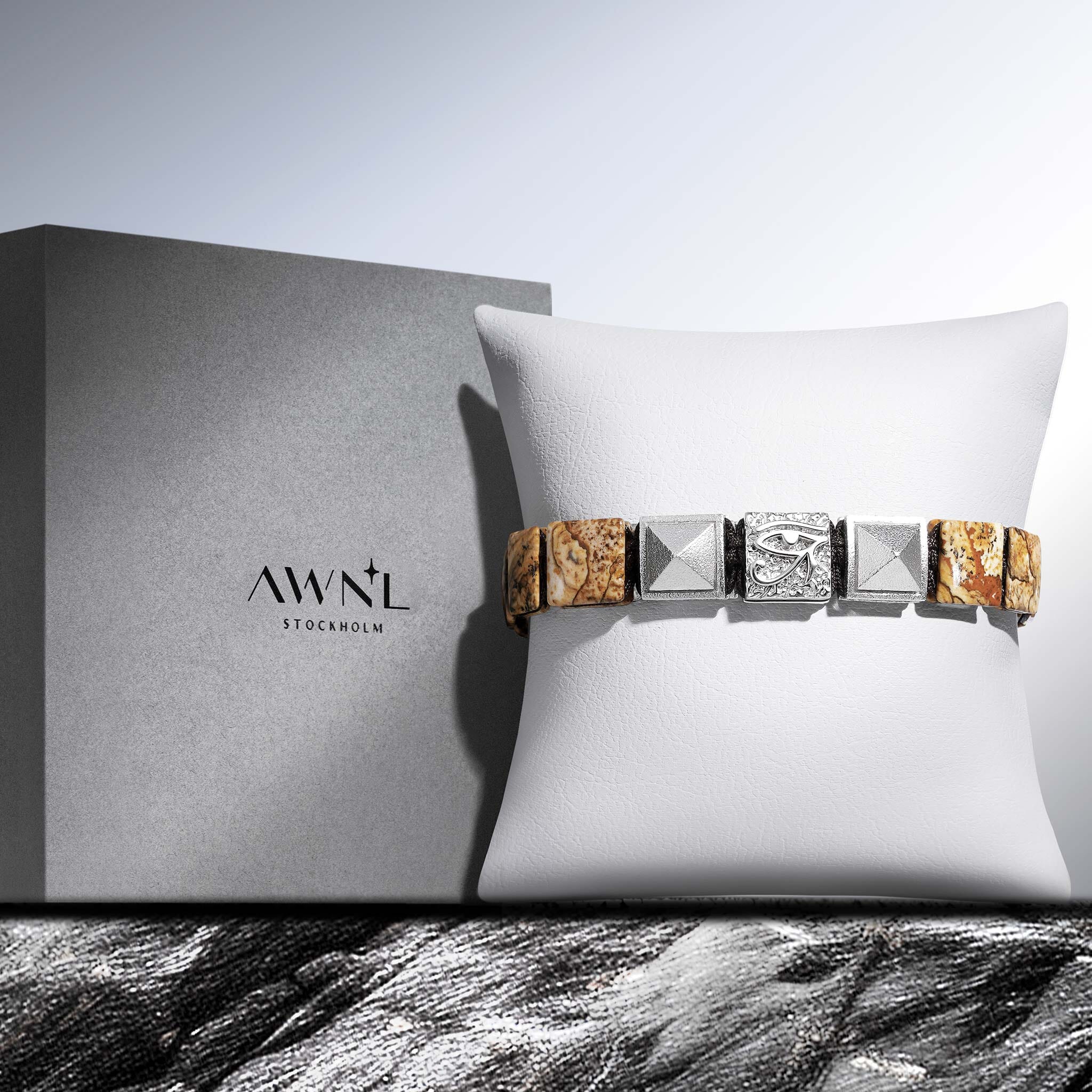 Horus Eye Magnetic Bracelet Picture Jasper (コピー) ブレスレット AWNL