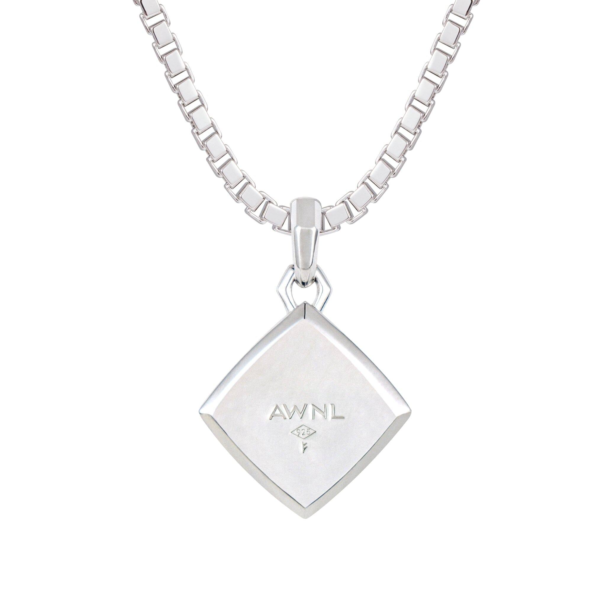 ラピスラズリ 菱形 ネックレス - 天然石&隕石ジュエリーショップ - AWNL Japan