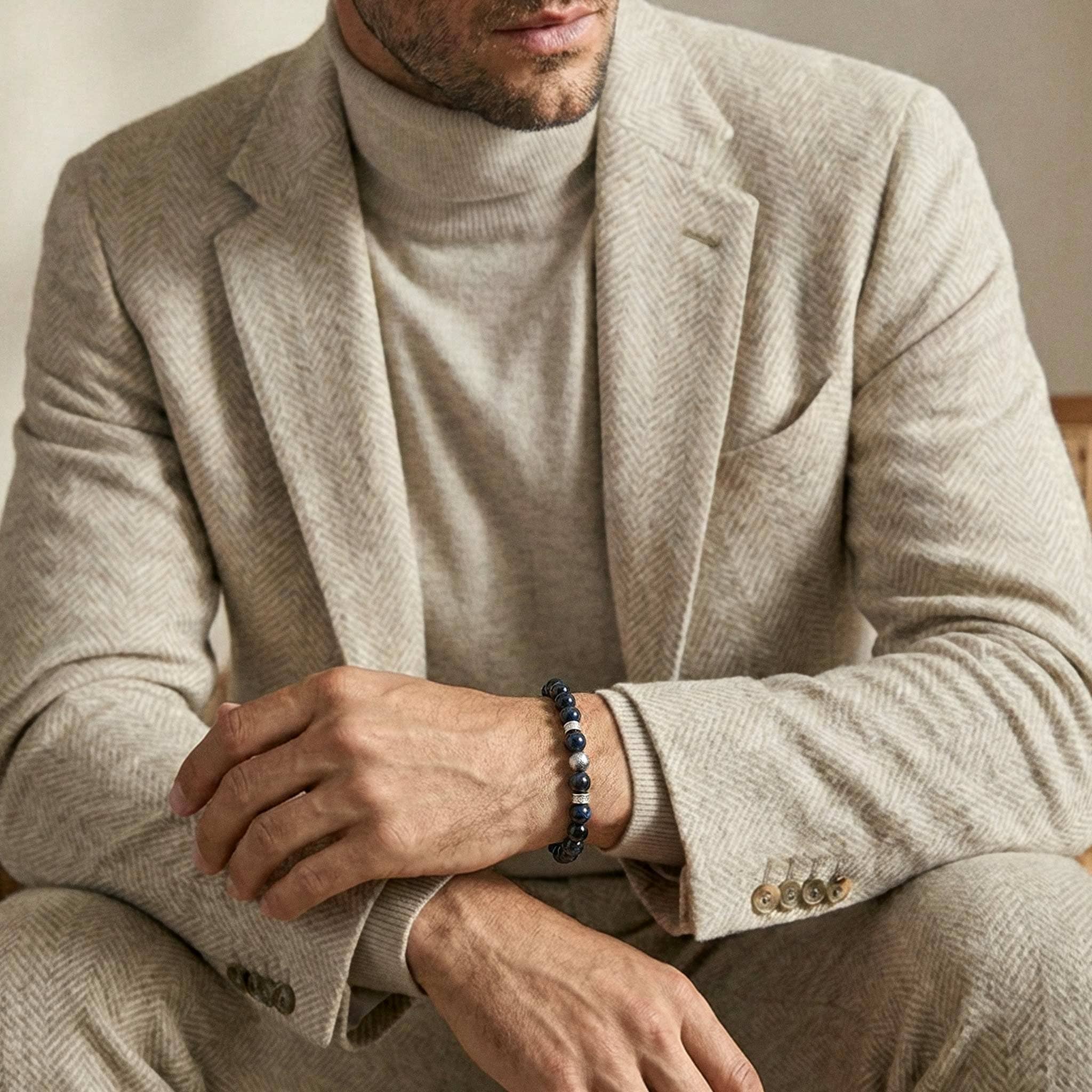 Flex-Lock Rune Bracelet Meteorite & Hawk Eye /M ブレスレット AWNL