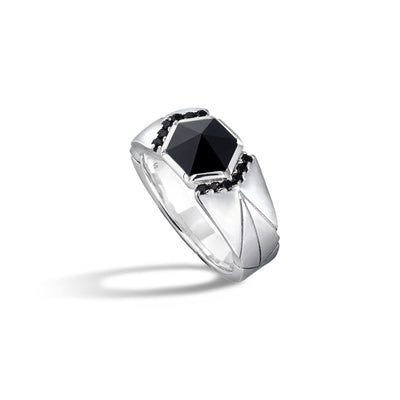Shield Signet Ring Onyx