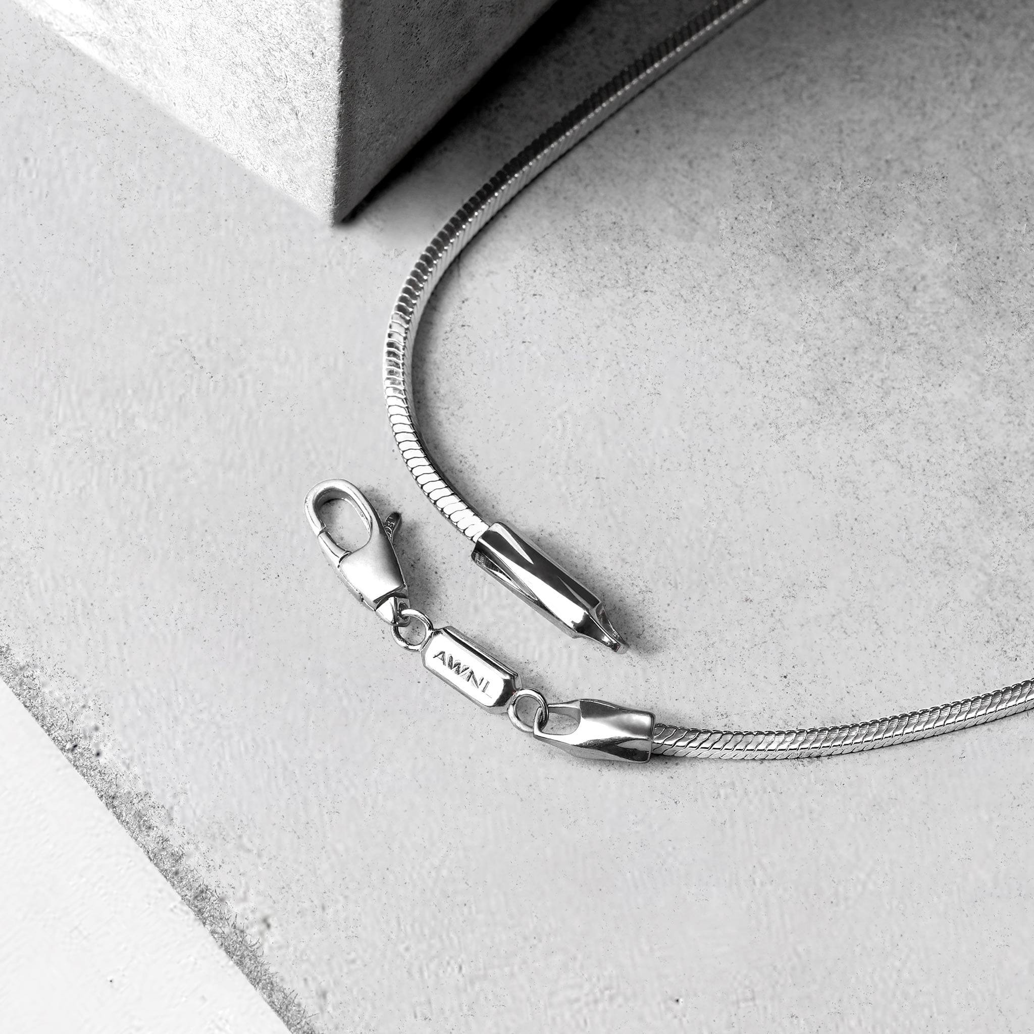 スネークチェーン ネックレス - 天然石&隕石ジュエリーショップ - AWNL Japan