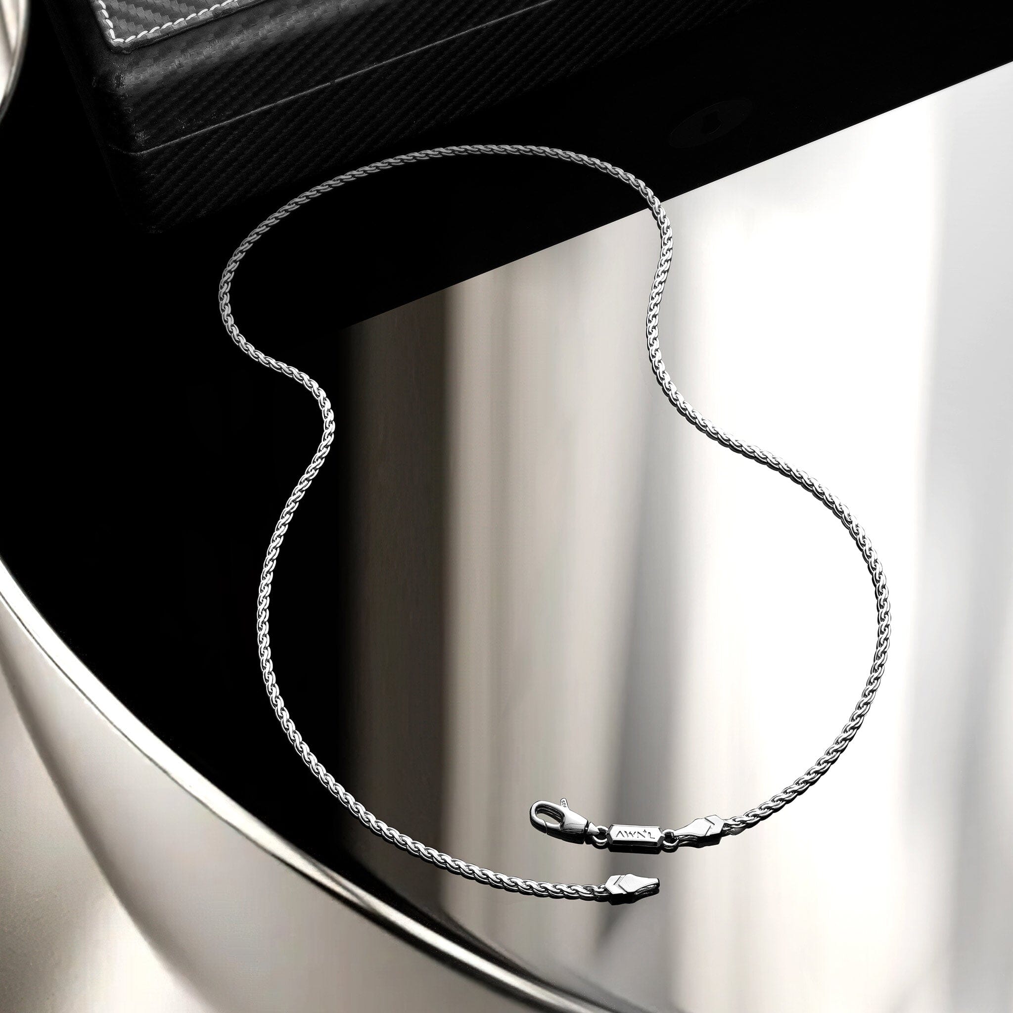 ウェーブ チェーン ネックレス ネックレス AWNL