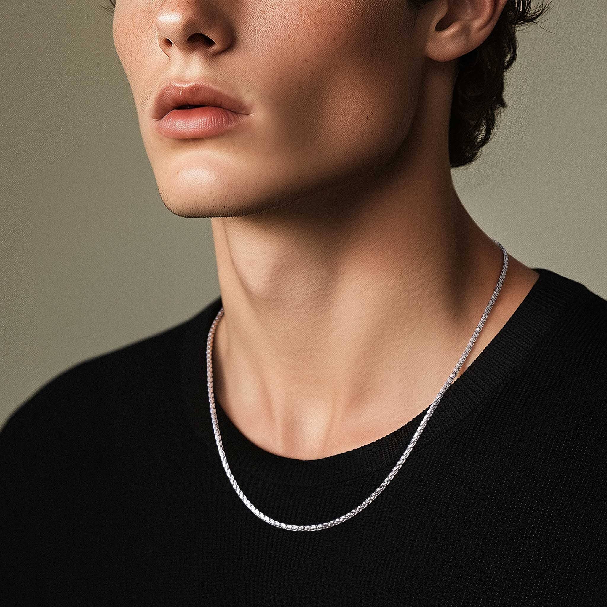 ウェーブ チェーン ネックレス ネックレス AWNL