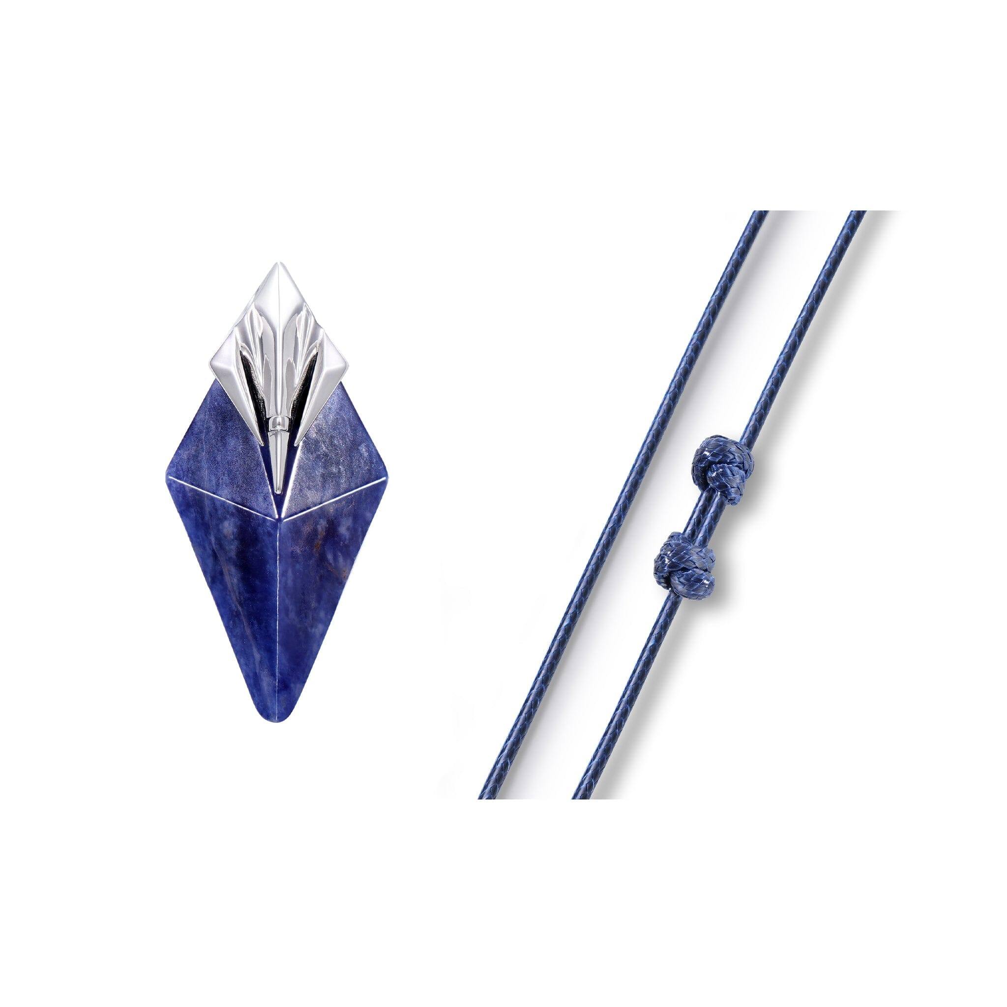 ソーダライト 三叉槍 ネックレス - 天然石&隕石ジュエリーショップ - AWNL Japan