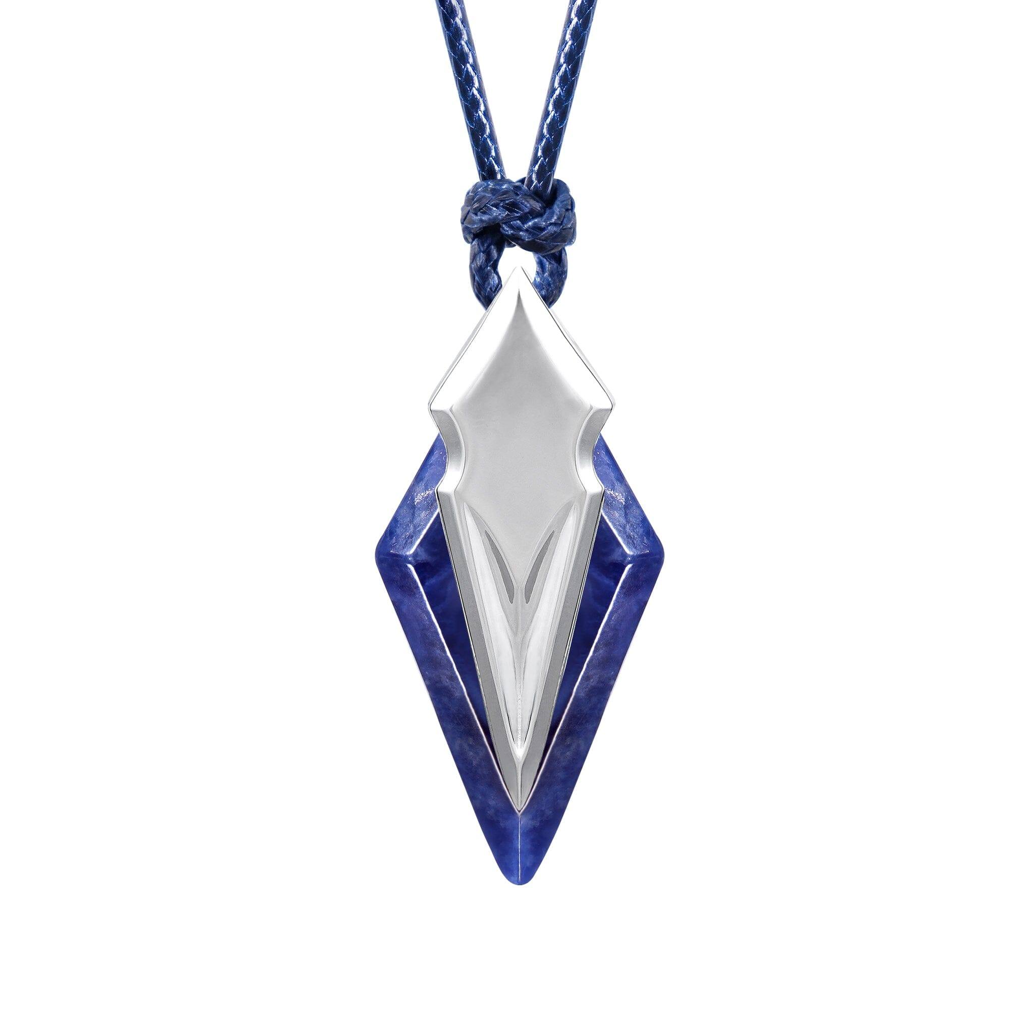 ソーダライト 三叉槍 ネックレス - 天然石&隕石ジュエリーショップ - AWNL Japan