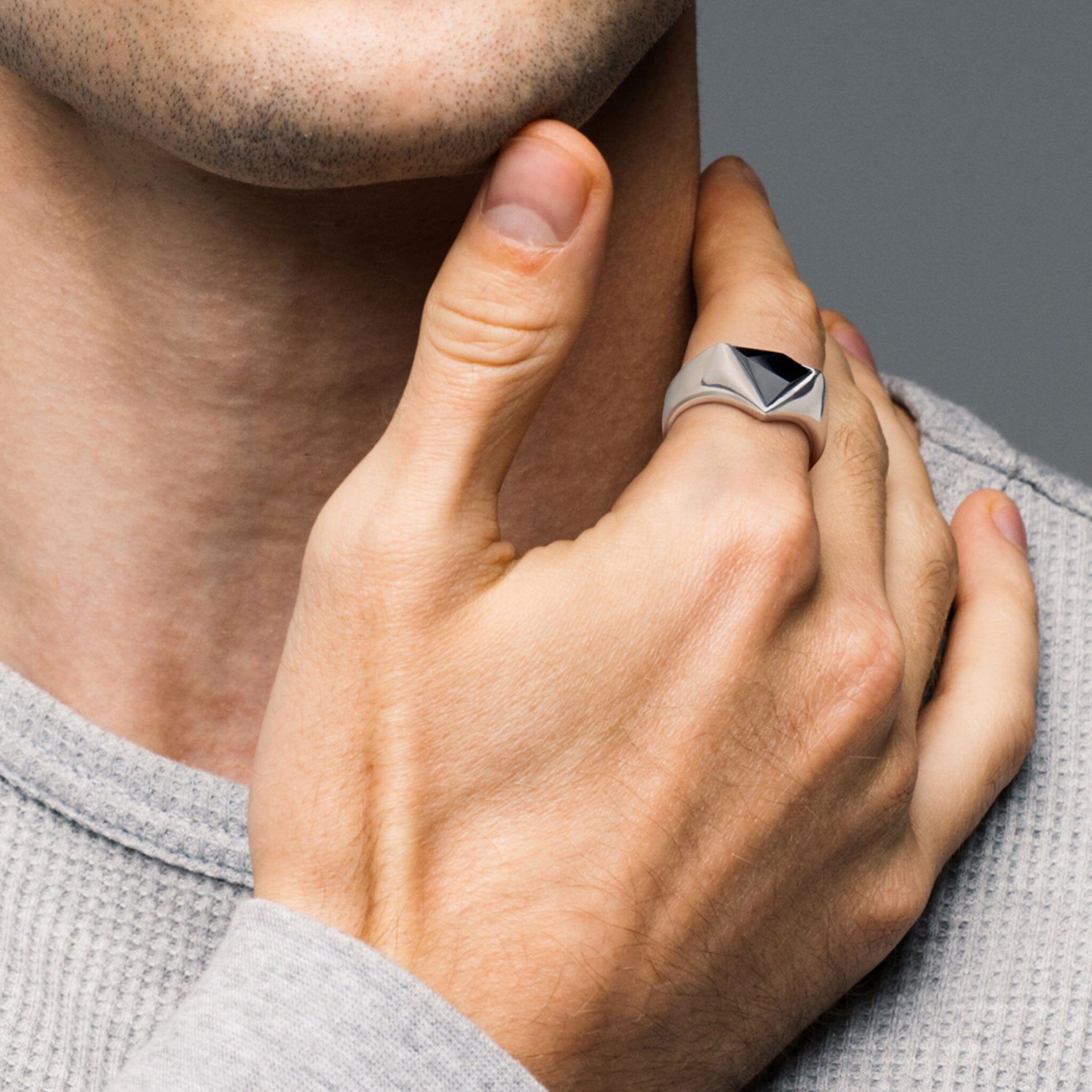 オニキス 三角 リング リング AWNL