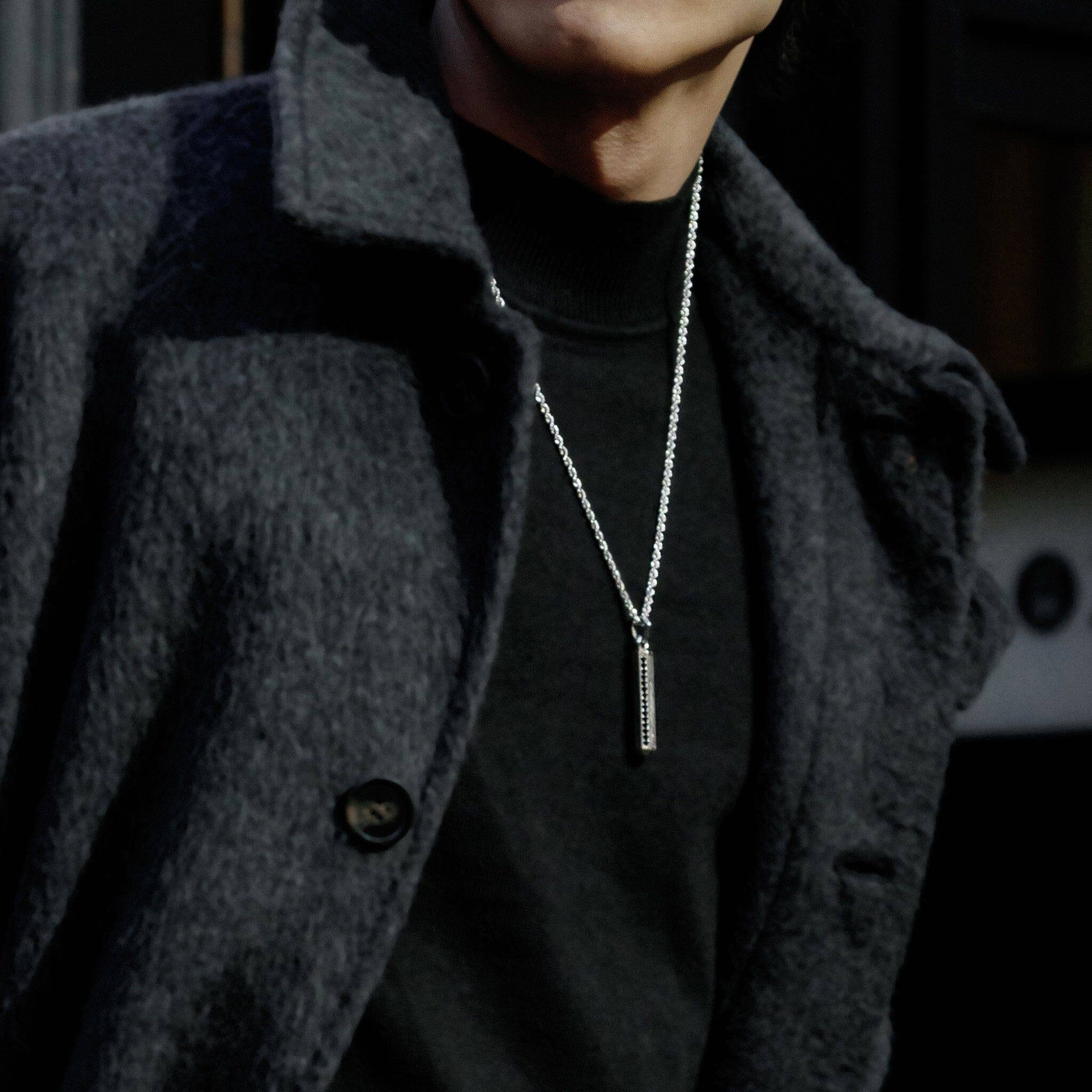 隕石 八角柱 ネックレス - 天然石&隕石ジュエリーショップ - AWNL Japan