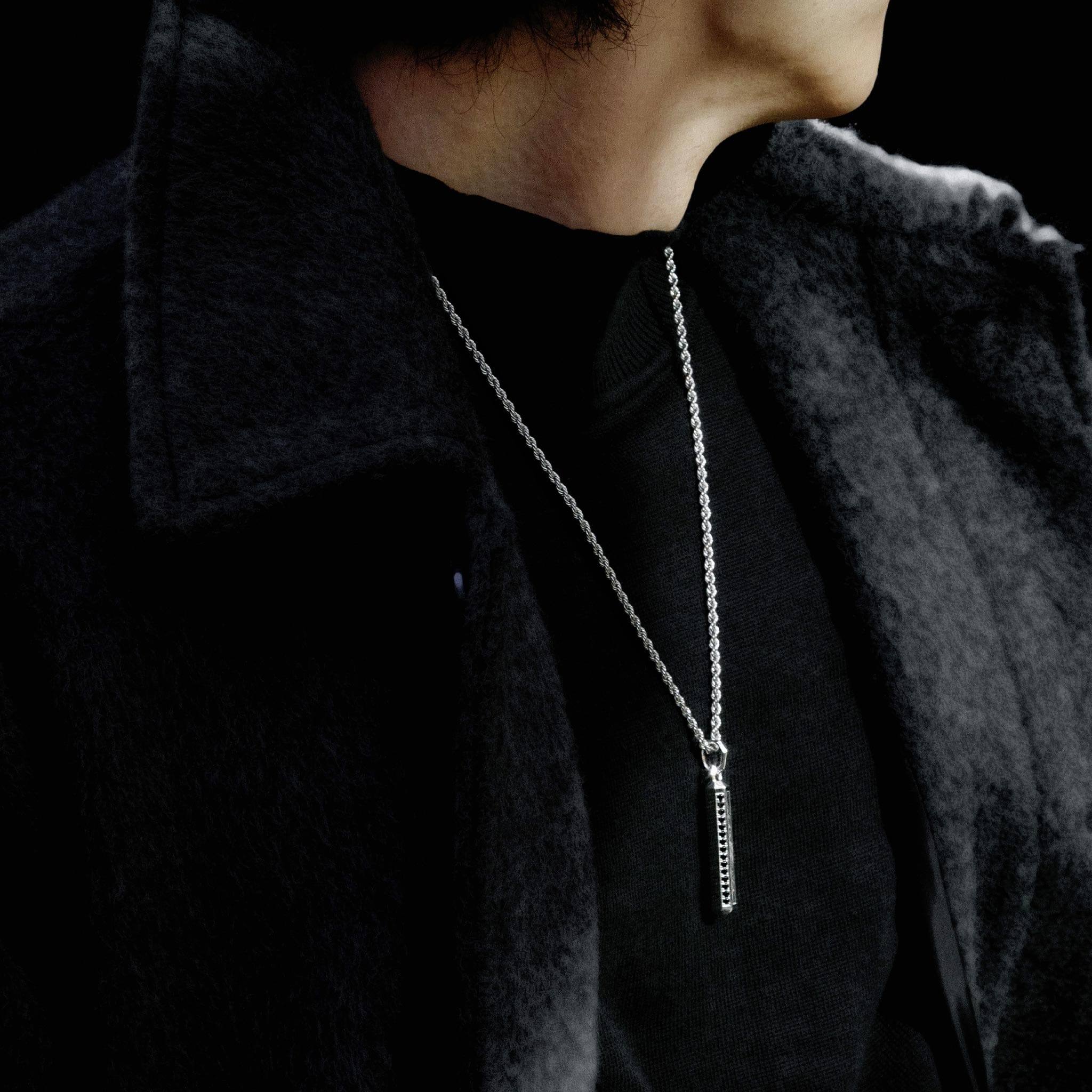 隕石 八角柱 ネックレス - 天然石&隕石ジュエリーショップ - AWNL Japan