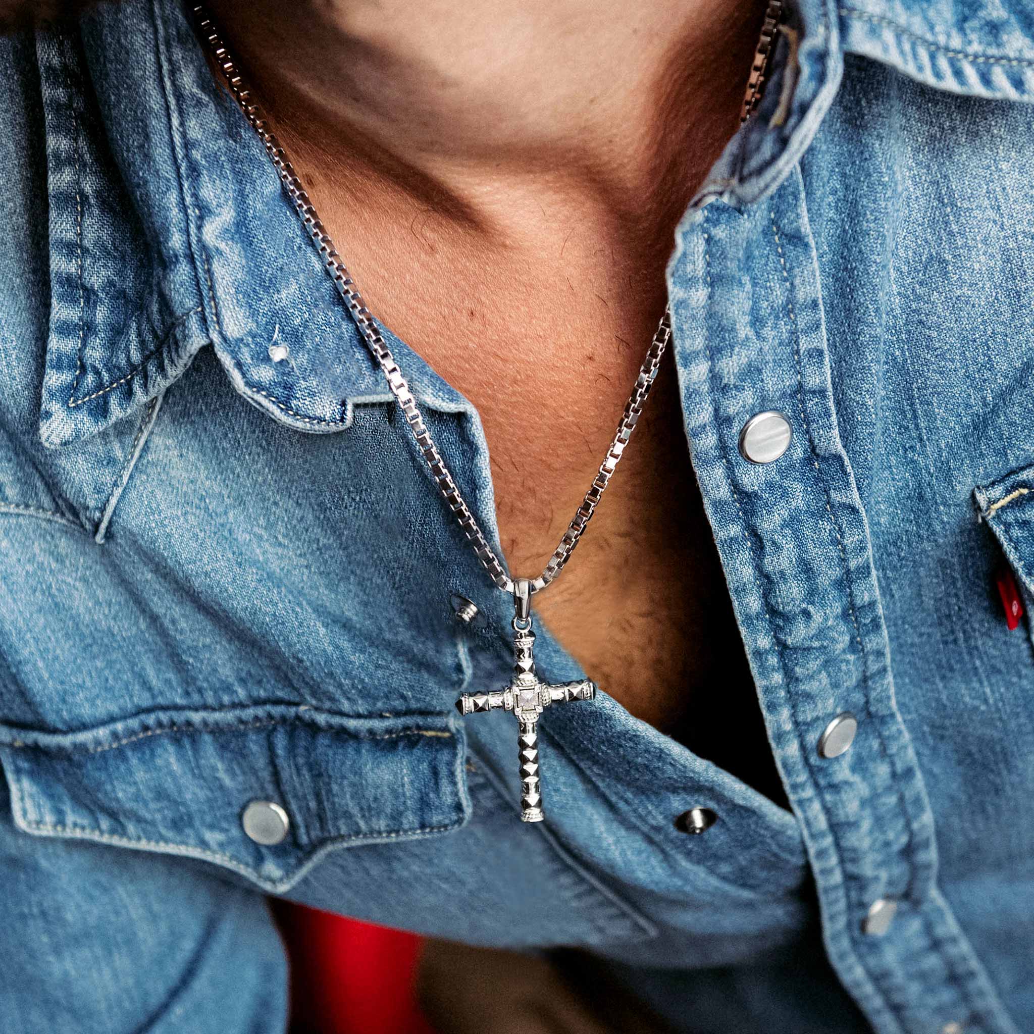 隕石 クロス ネックレス ネックレス AWNL