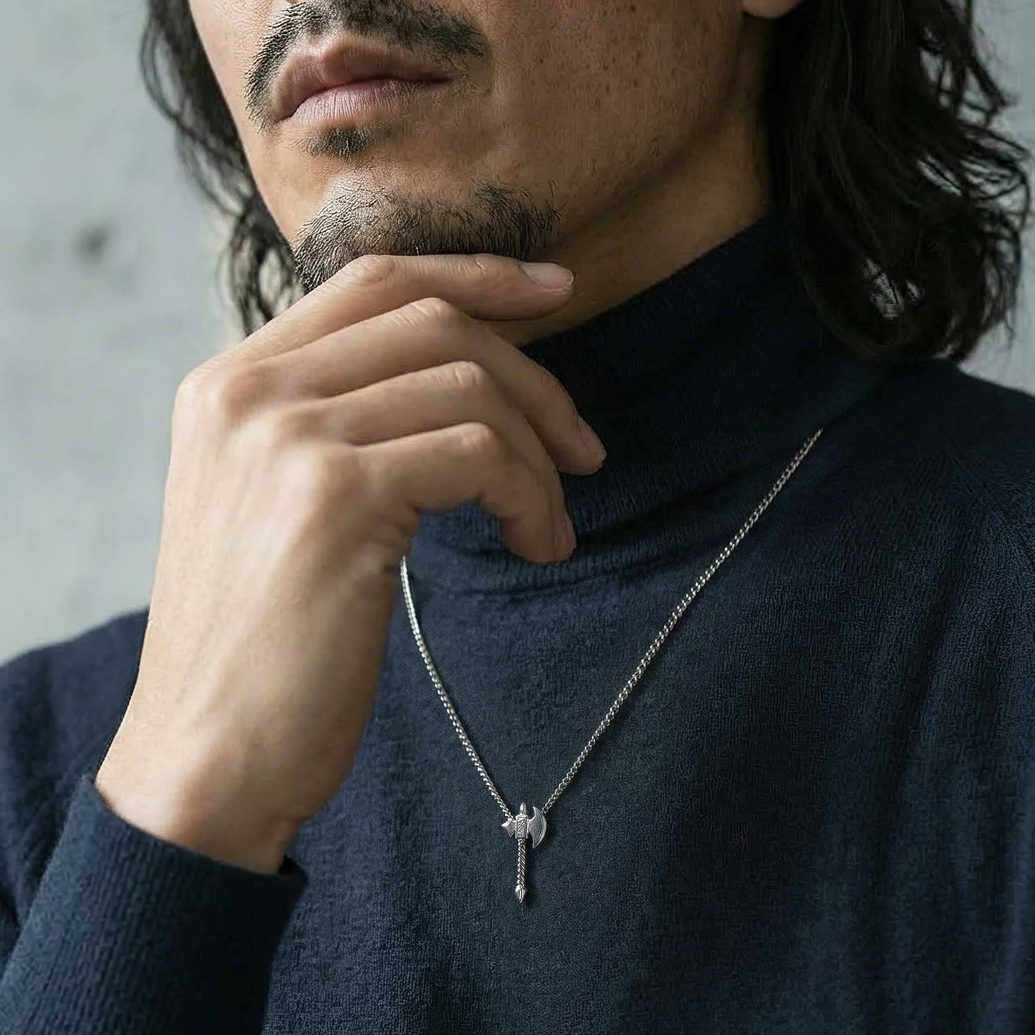 Ritual Axe Curb Necklace Meteorite ネックレス AWNL