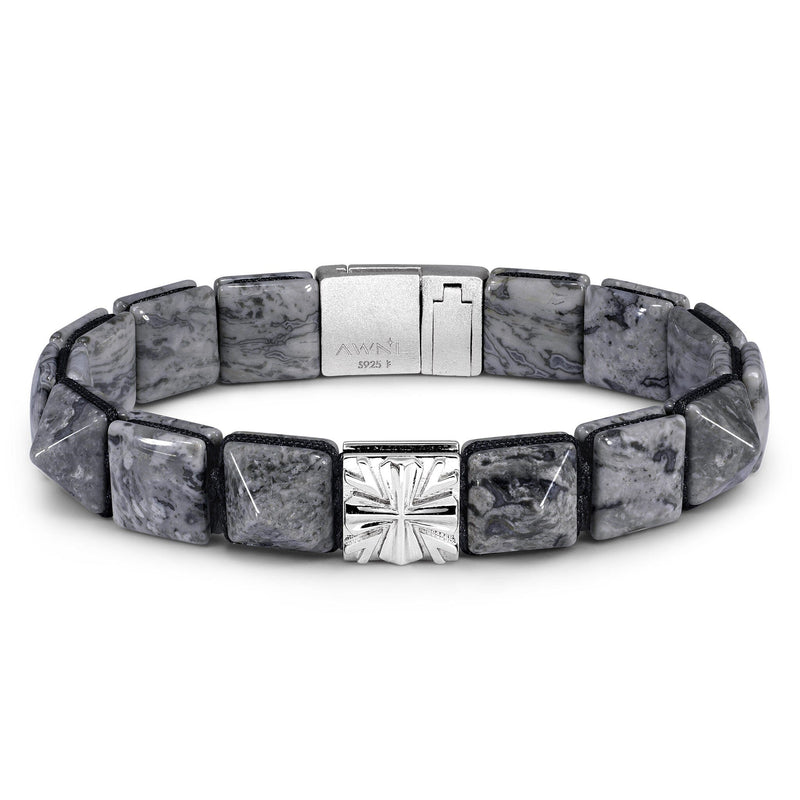 Knight Cross Mag-lock Bracelet Picasso Jasper