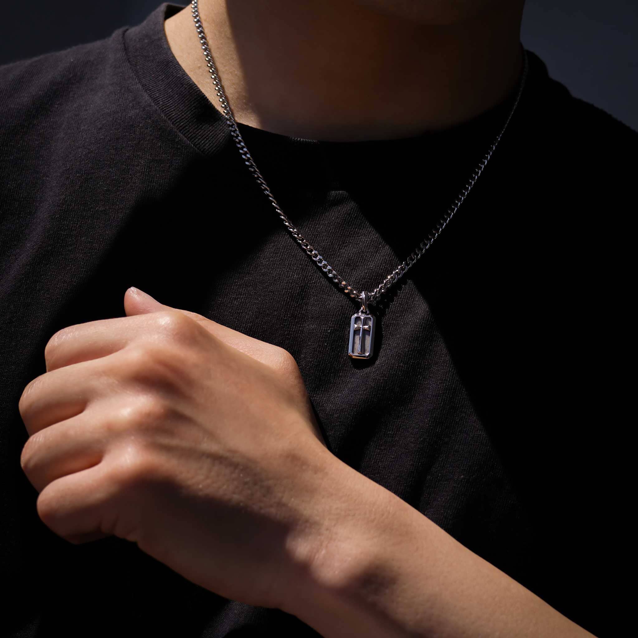 ピカソジャスパー 十字 ネックレス ネックレス AWNL