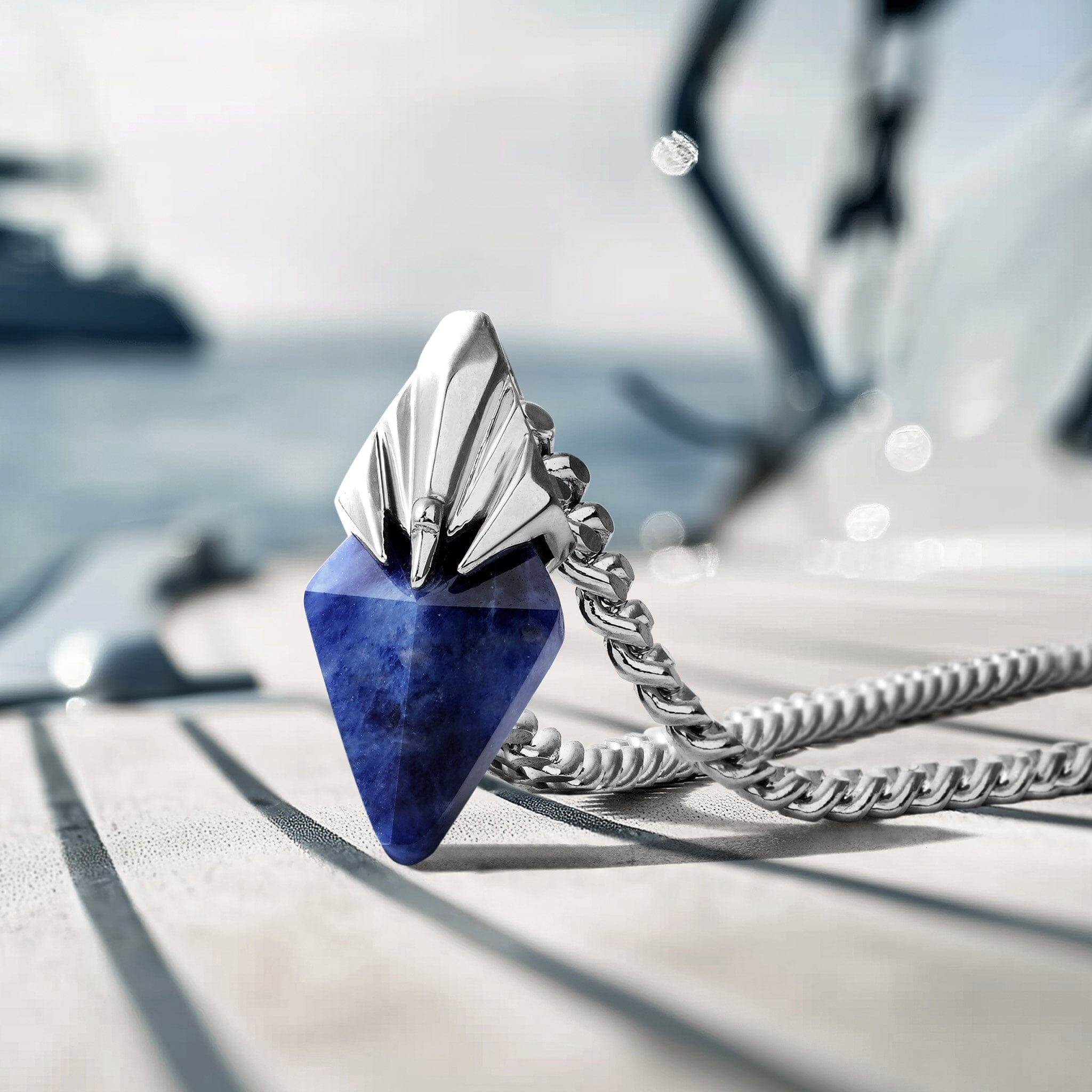 ソーダライト ミニ 三叉槍 ネックレス ネックレス AWNL