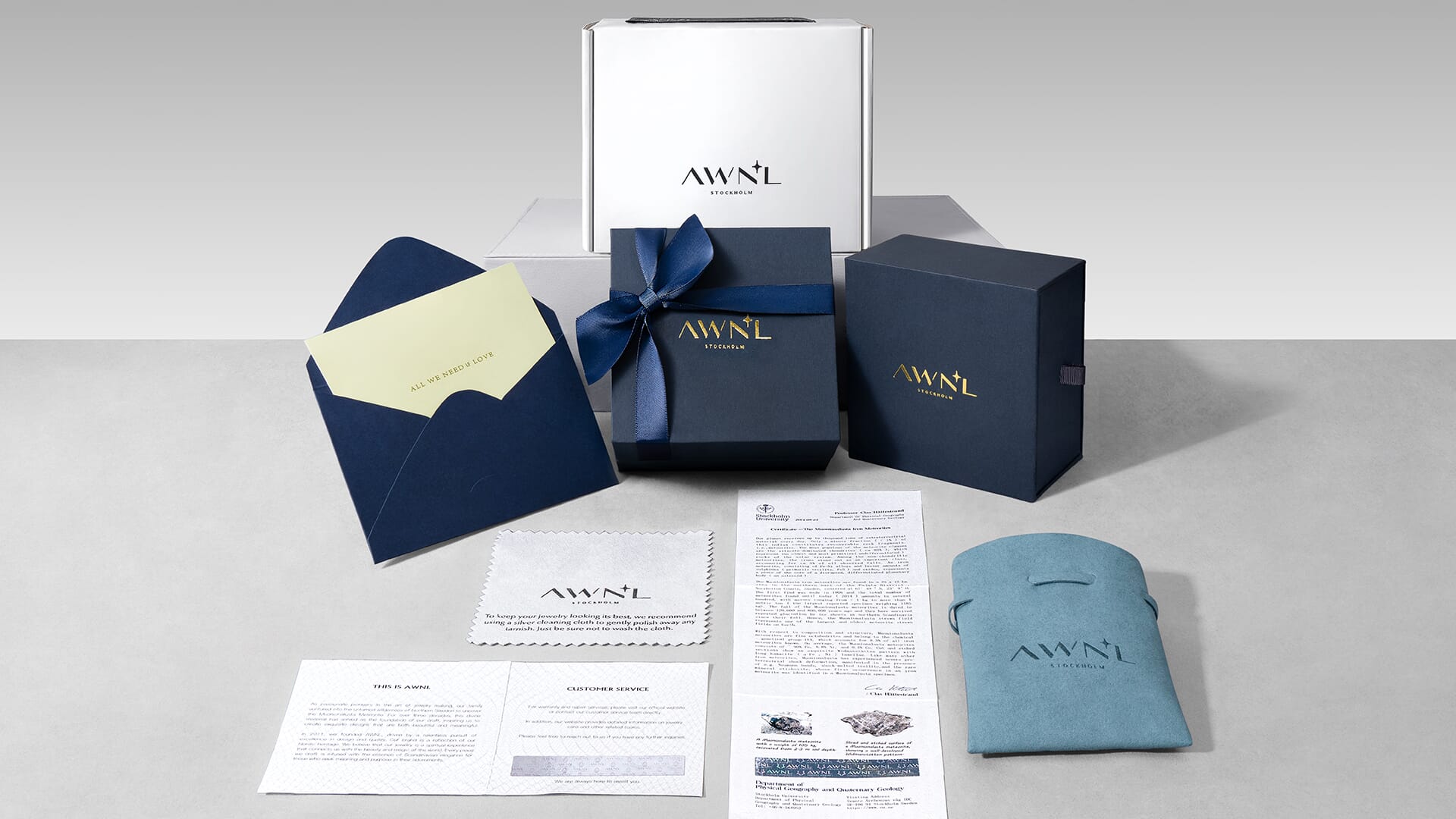 RUNES-ENGRAVED LONDON BLUE TOPAZ CROSS NECKLACE UNBOX