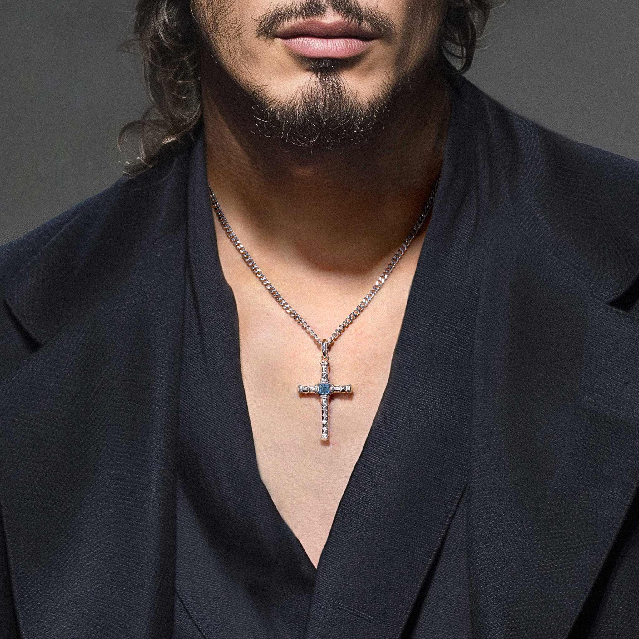 トパーズ クロス ネックレス ネックレス AWNL