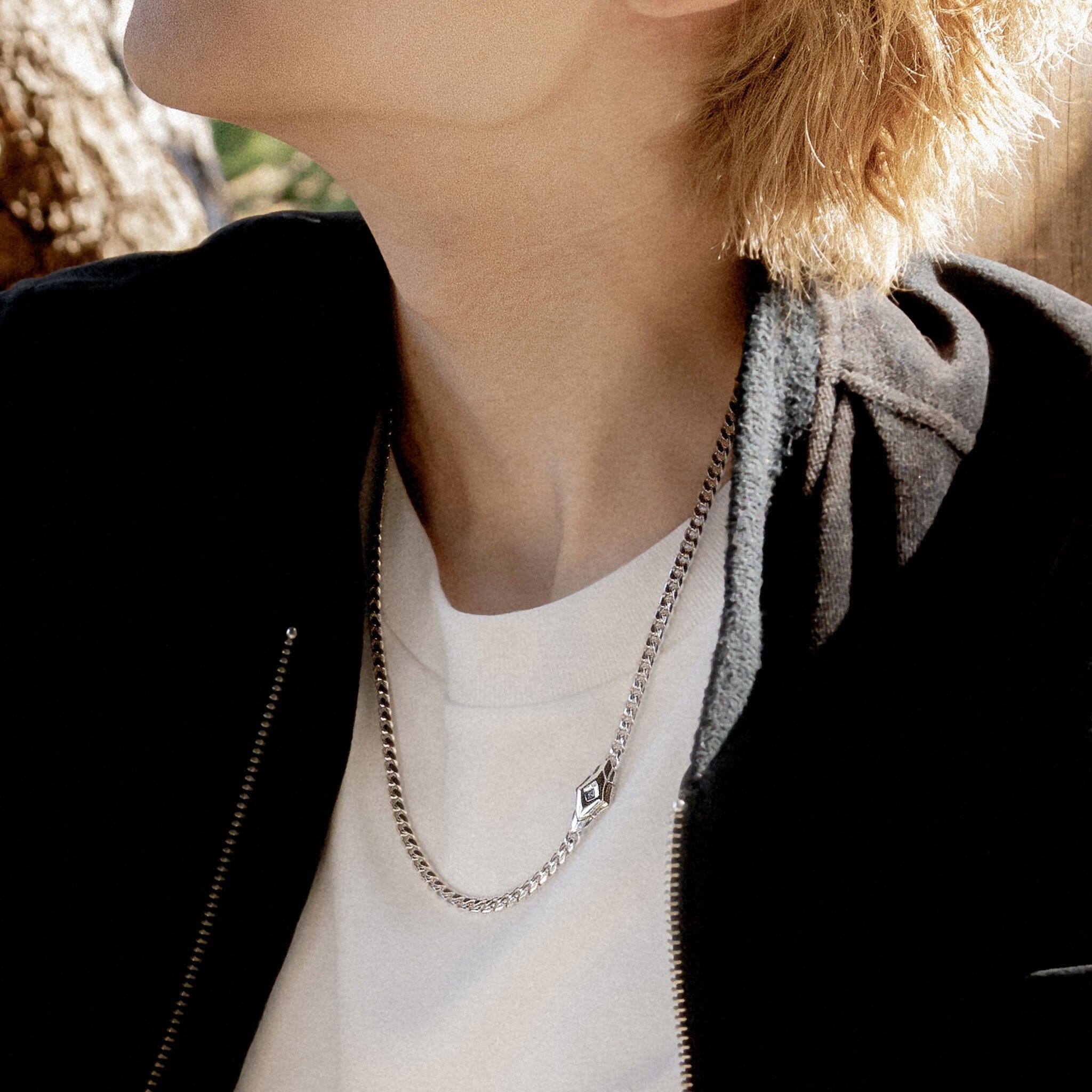 サファイア セイロン チェーン ネックレス - 天然石&隕石ジュエリーショップ - AWNL Japan