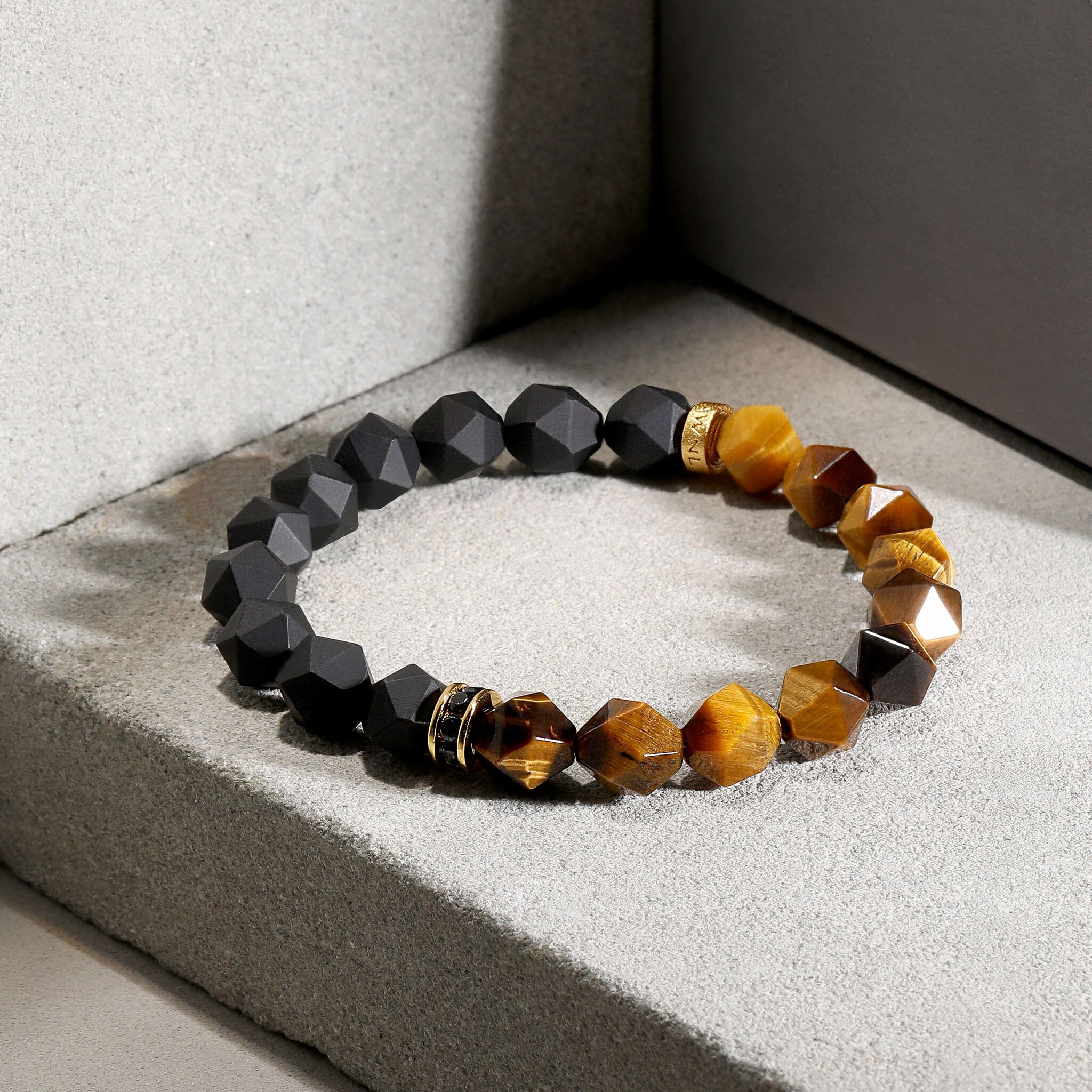 Roaring Tiger Bracelet Onyx & Tiger Eye ブレスレット AWNL
